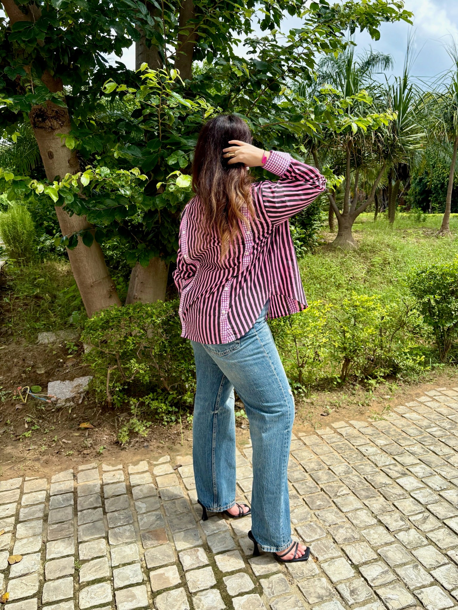 Rose Glow Multiple Placket Shirt