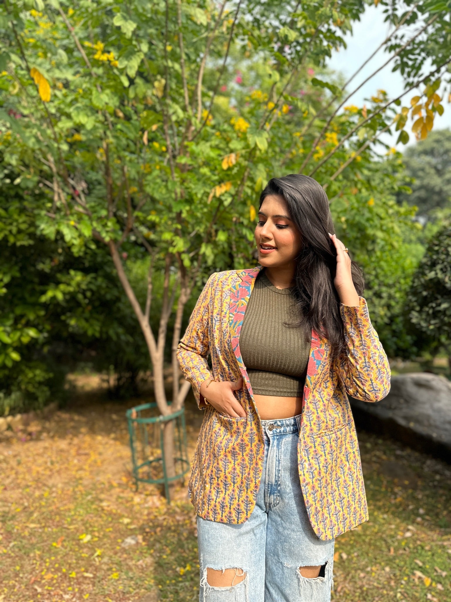 Dianella Ditsy Yellow Blouse main image 0