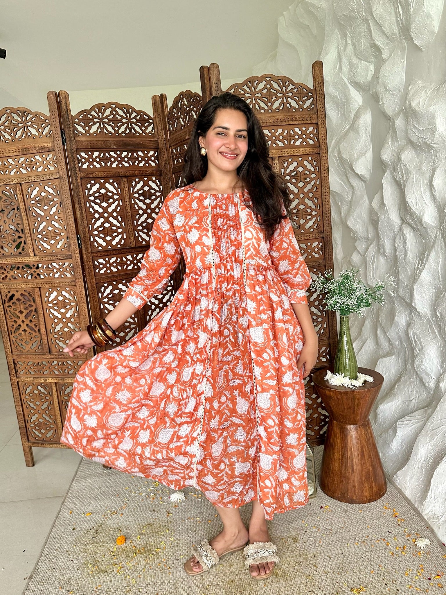 Amber Throne Mulmul Maxi Dress