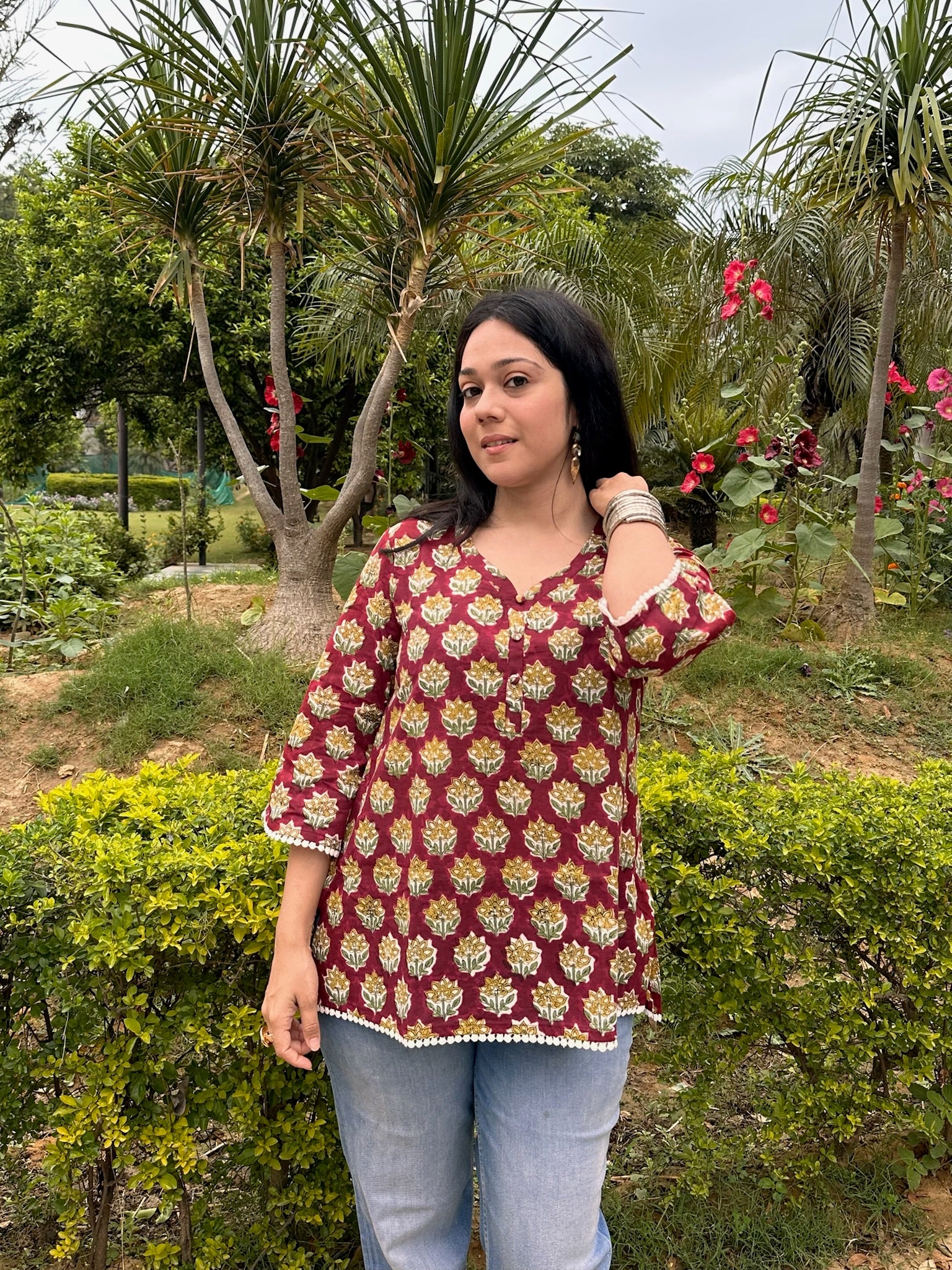 Bengal Lace Short Kurti