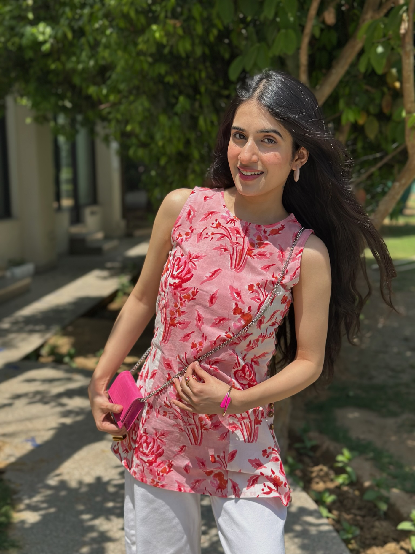 Flamingo Halter Short Kurti