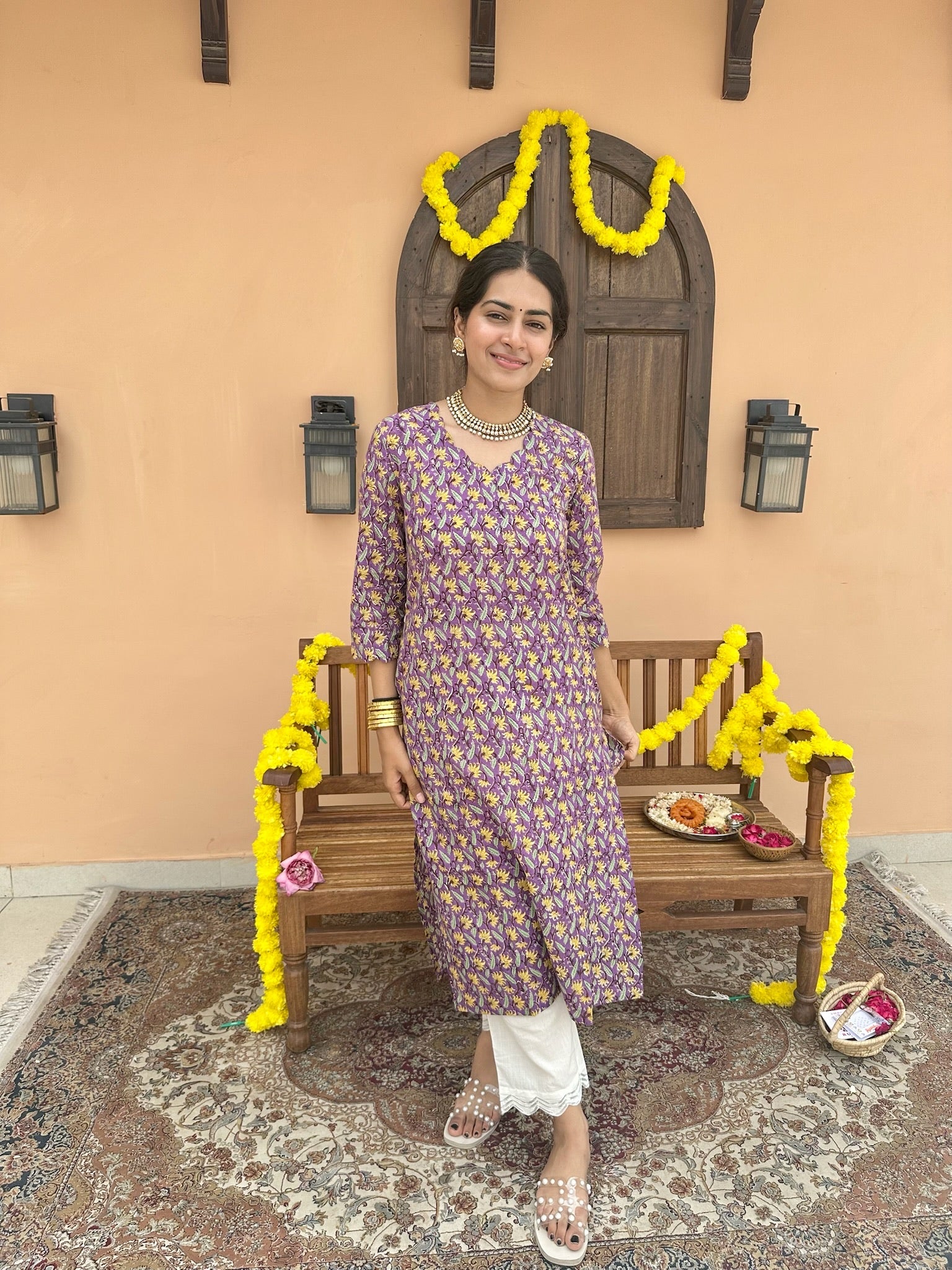 Grape Purple Long Kurta