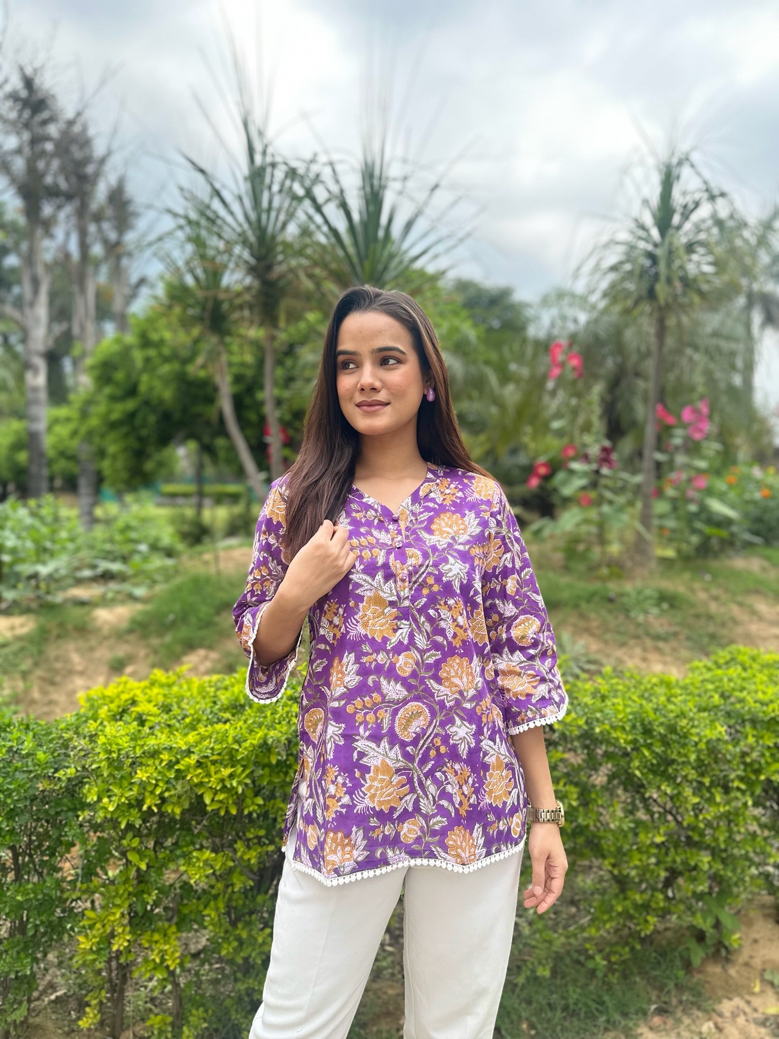 Hippie Lace Short Kurti