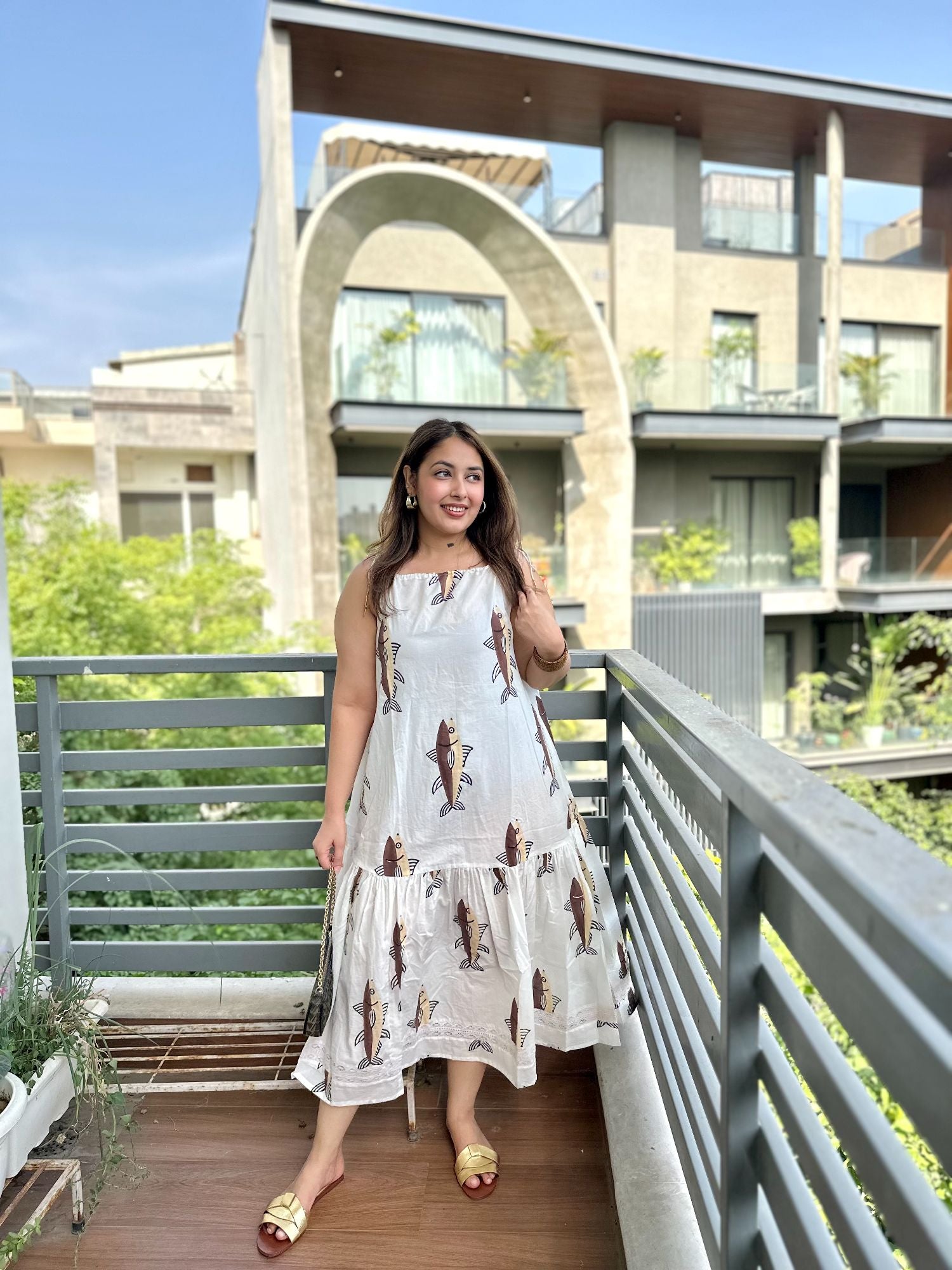Jal Ki Rani Halter Maxi Dress