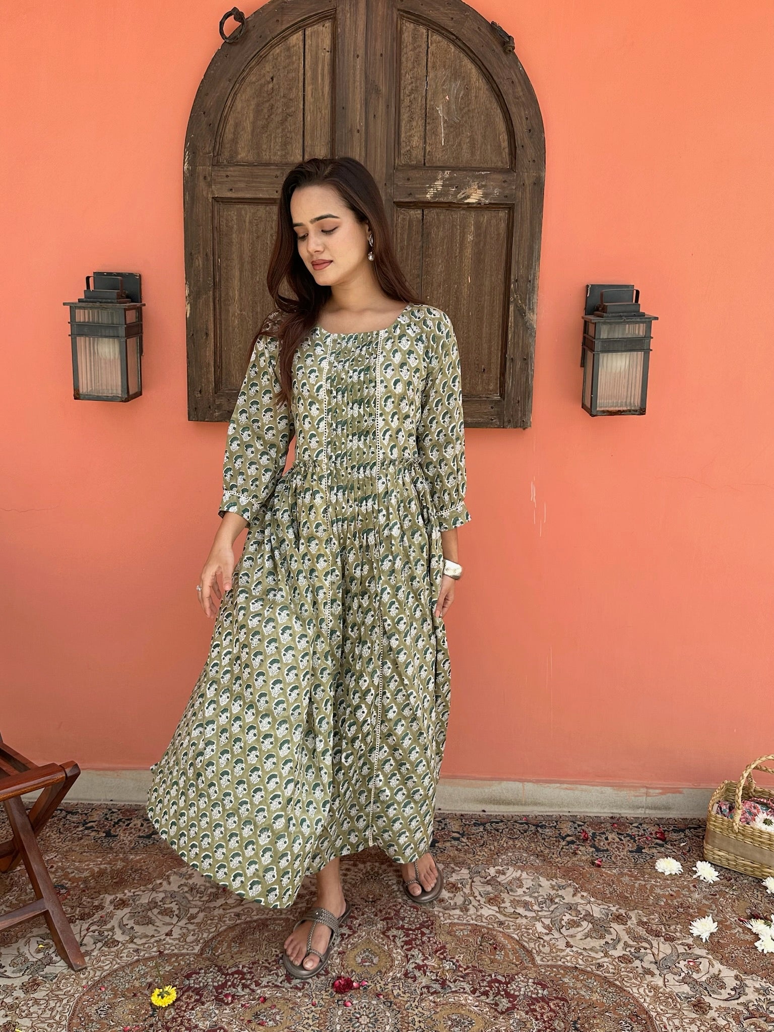 Monsoon Bamboo Mulmul Maxi Dress