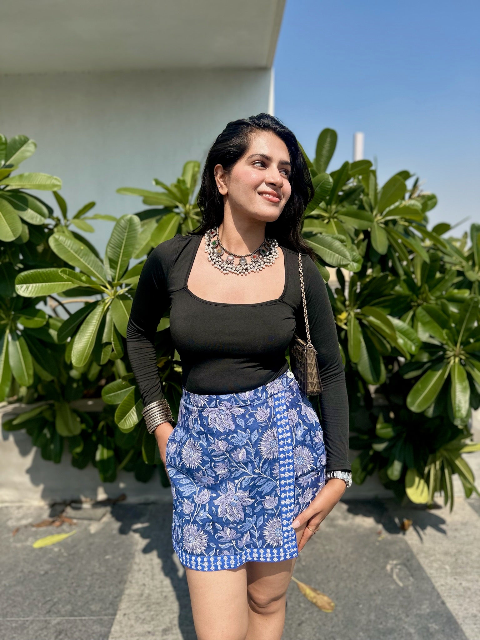 Nilgiri Blue Skort