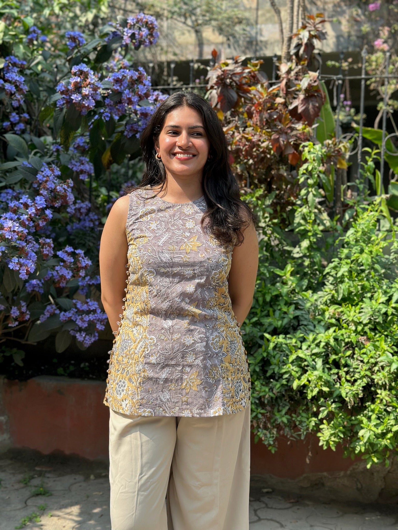 Peppercorn Halter Short Kurti