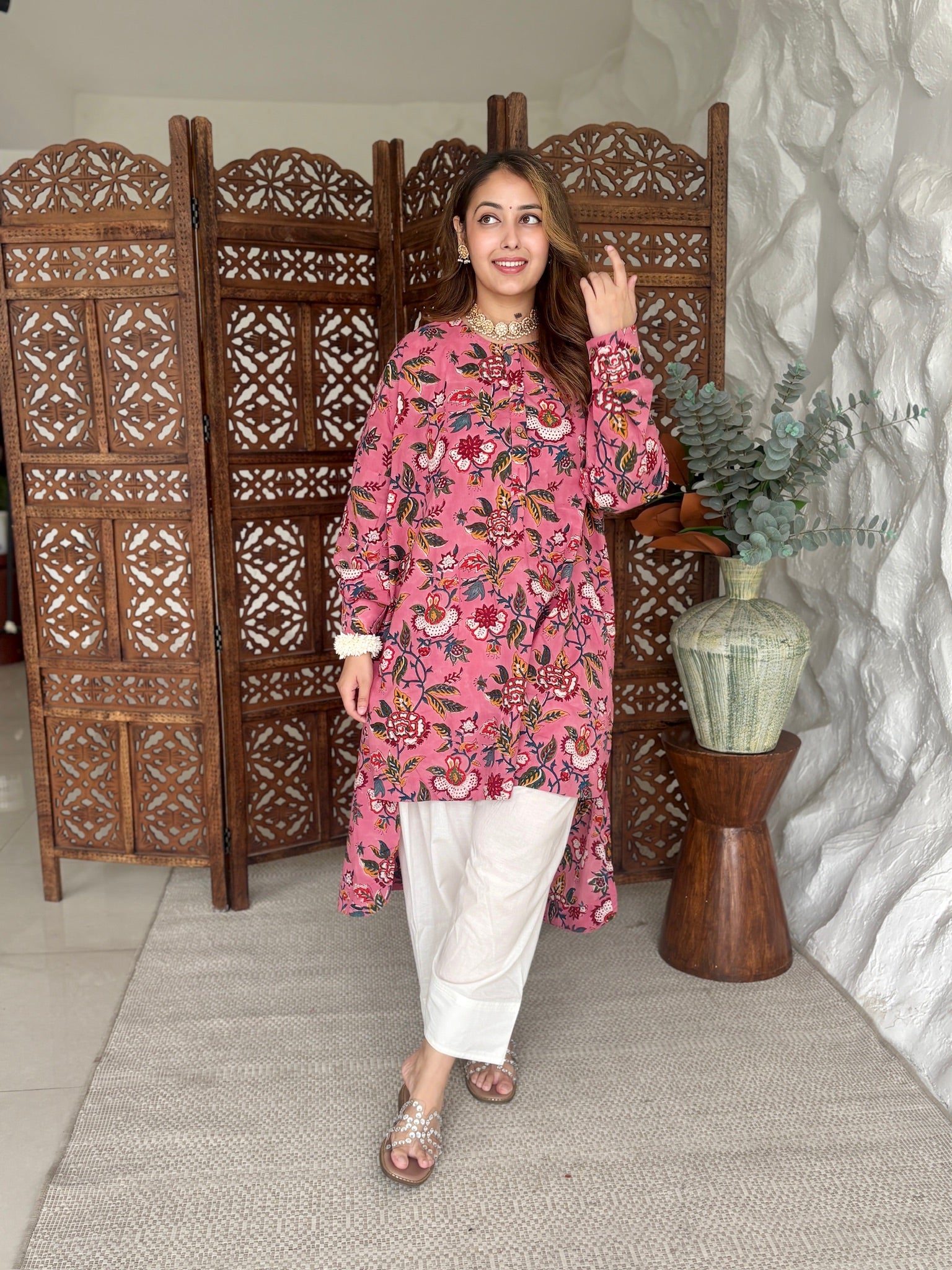 Sakura Pearl Mulmul Co-Ord Set