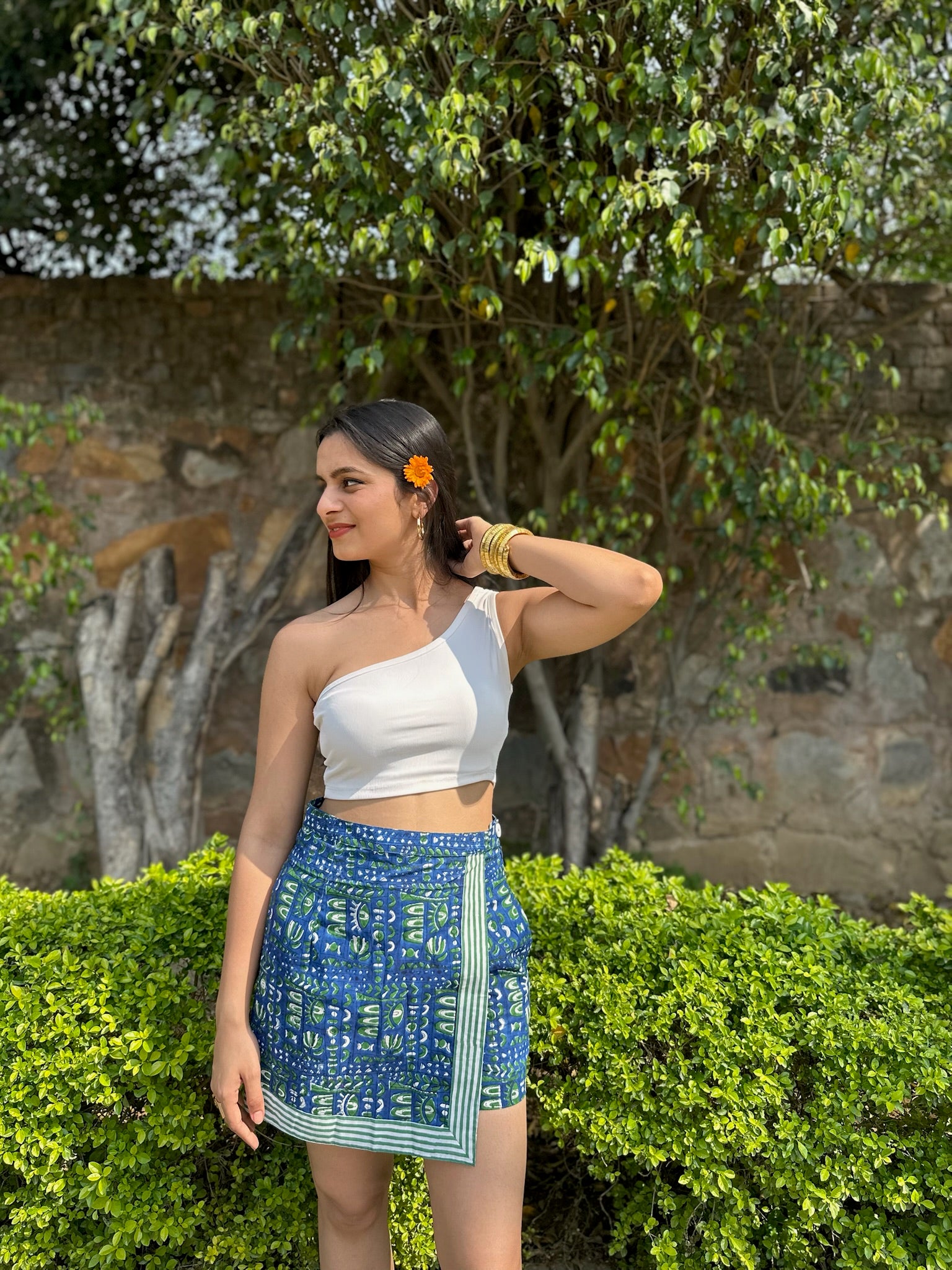 Sapphire Forest Print Skort