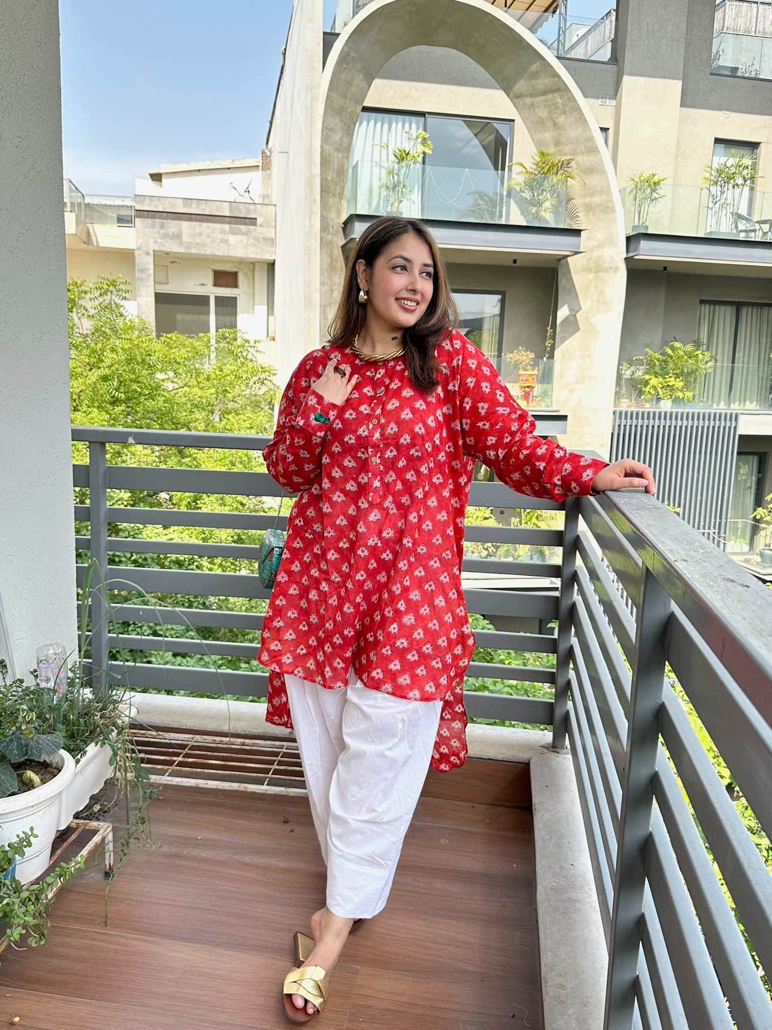 Shafaq Noor Mulmul Coord Set