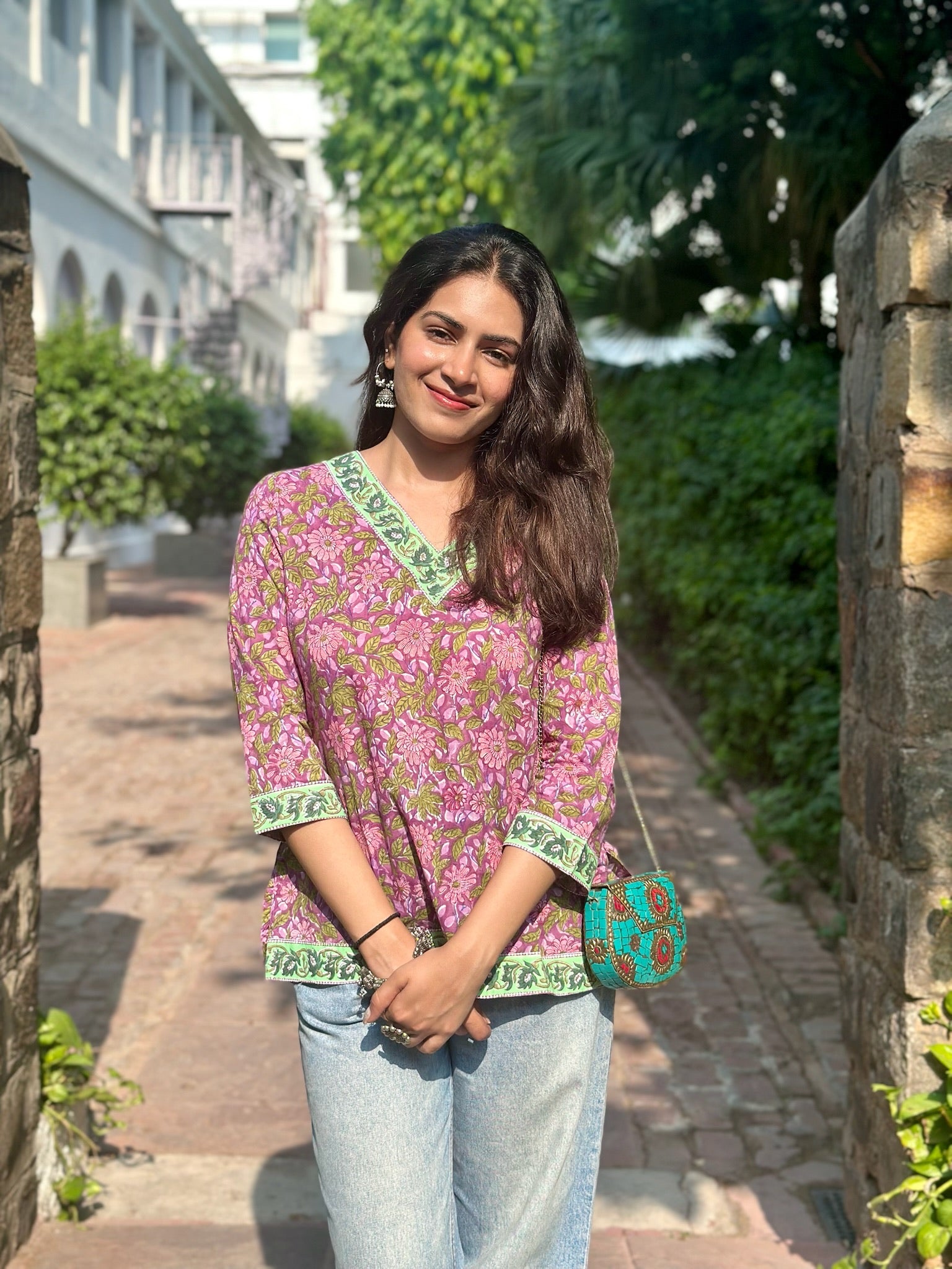 Soft Purple Short Kurti