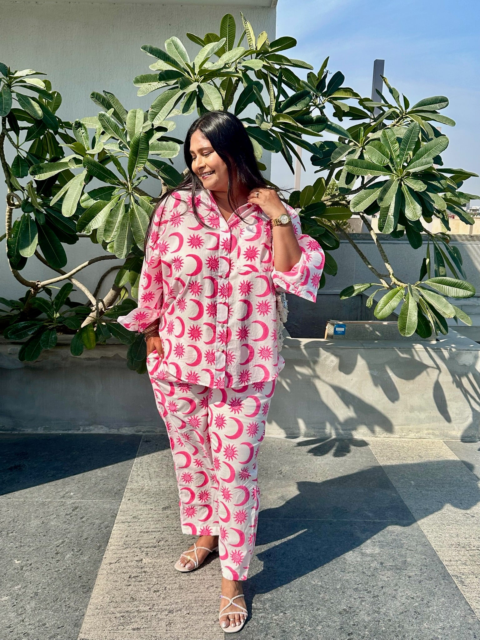 Sun and Moon Pink Co-ord Set