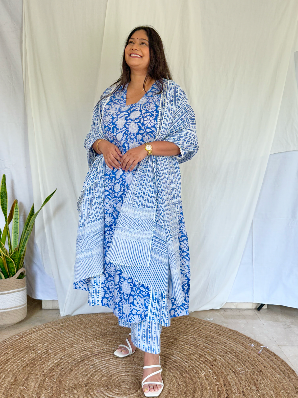 Blue Iris Glass Kurta Set