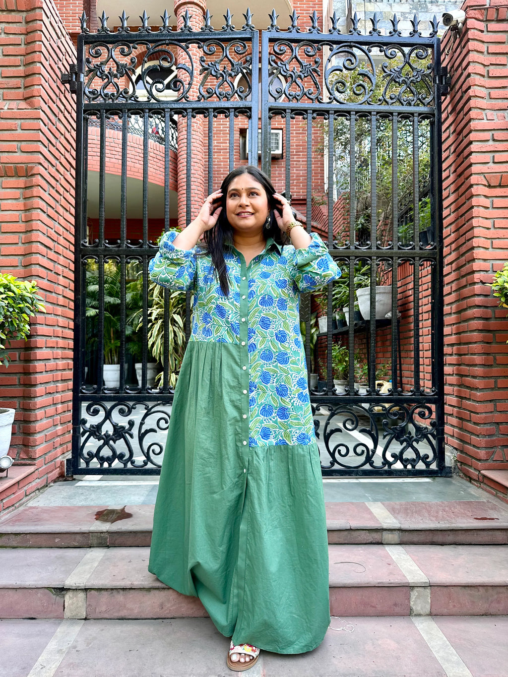 Emerald Green shirt dress Emerald Green shirt dress