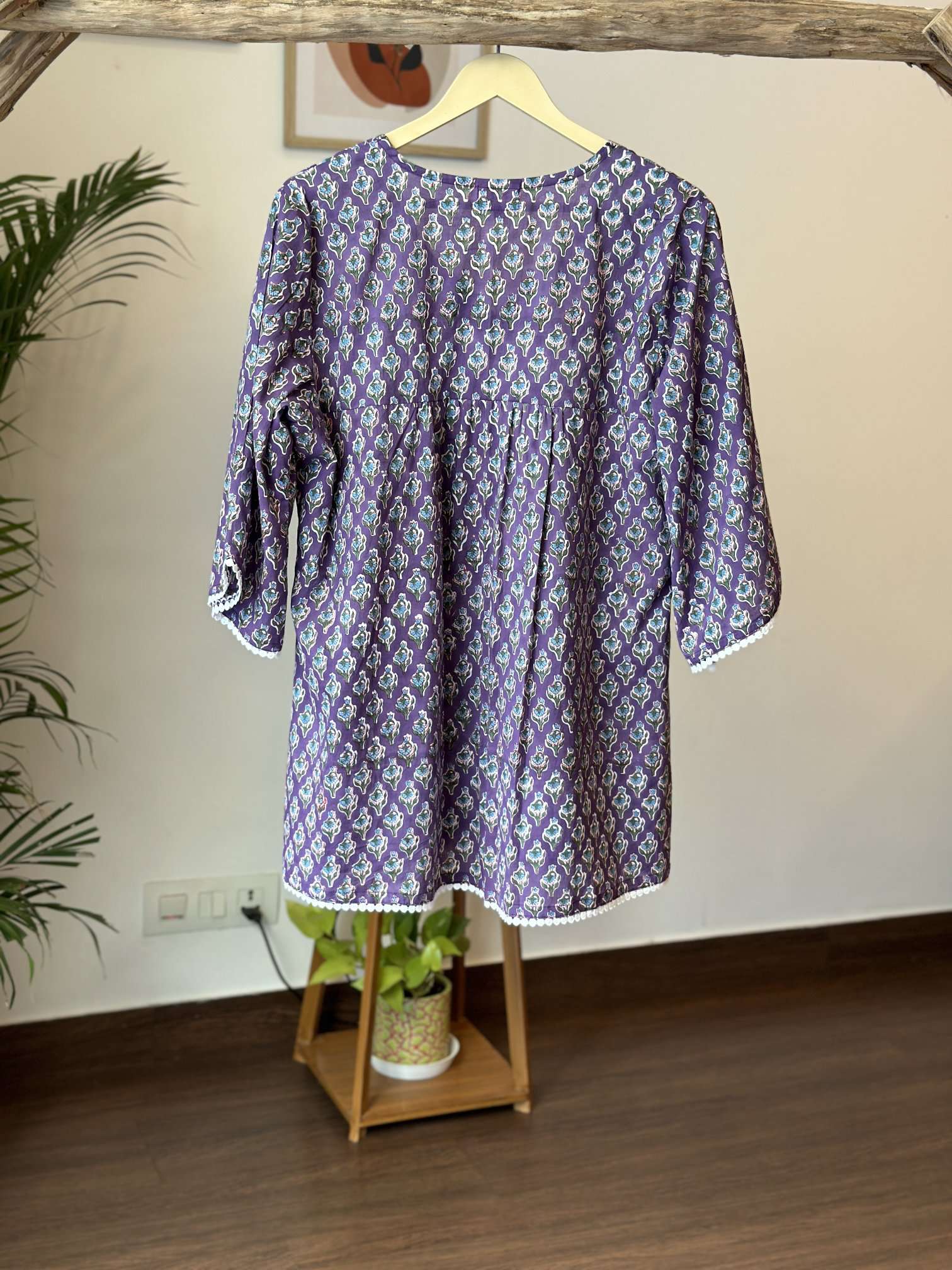 Indigo Purple Short Kurti