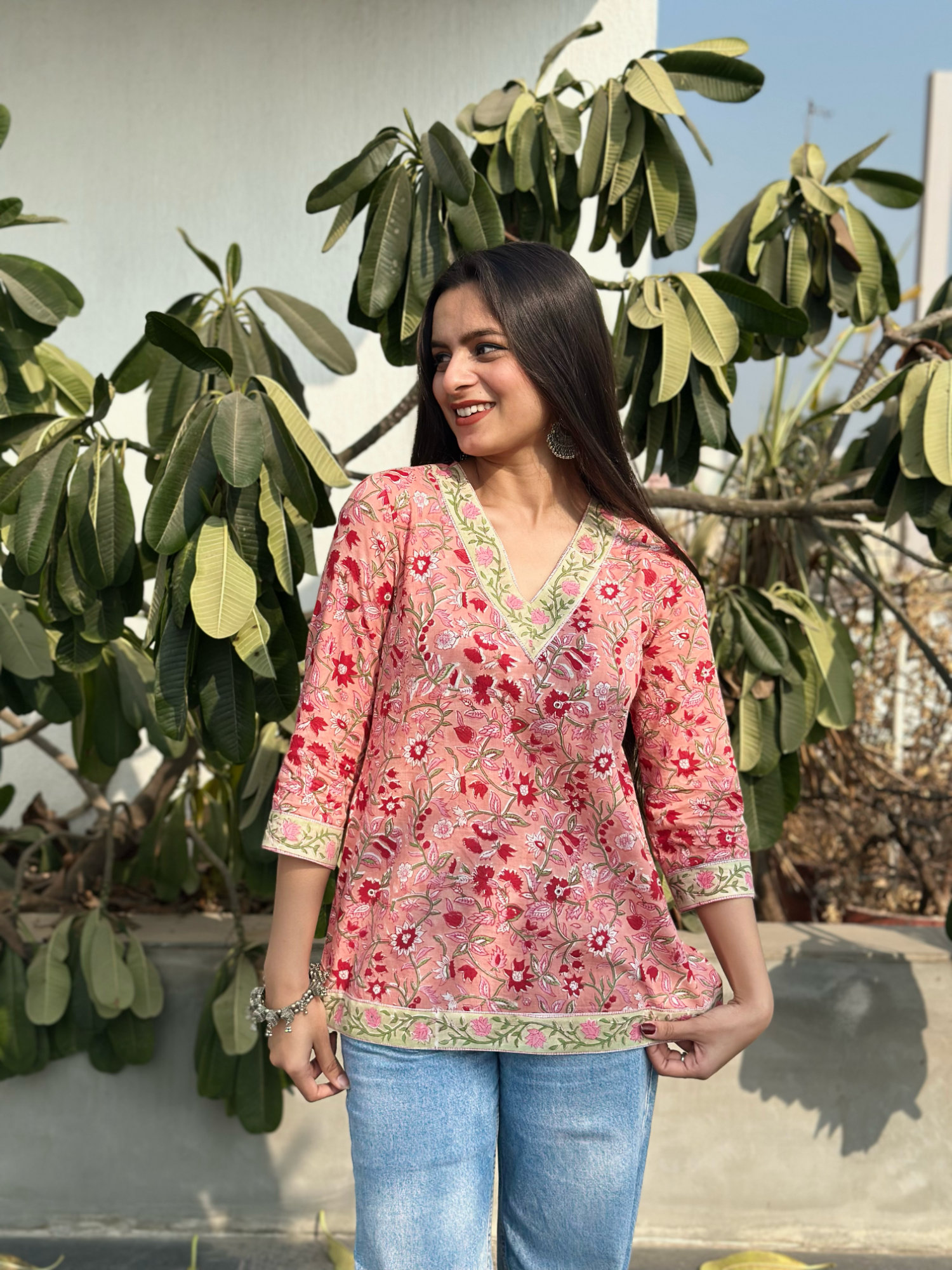 Short Kurti Image Block Printed Short Kurti - Main Image