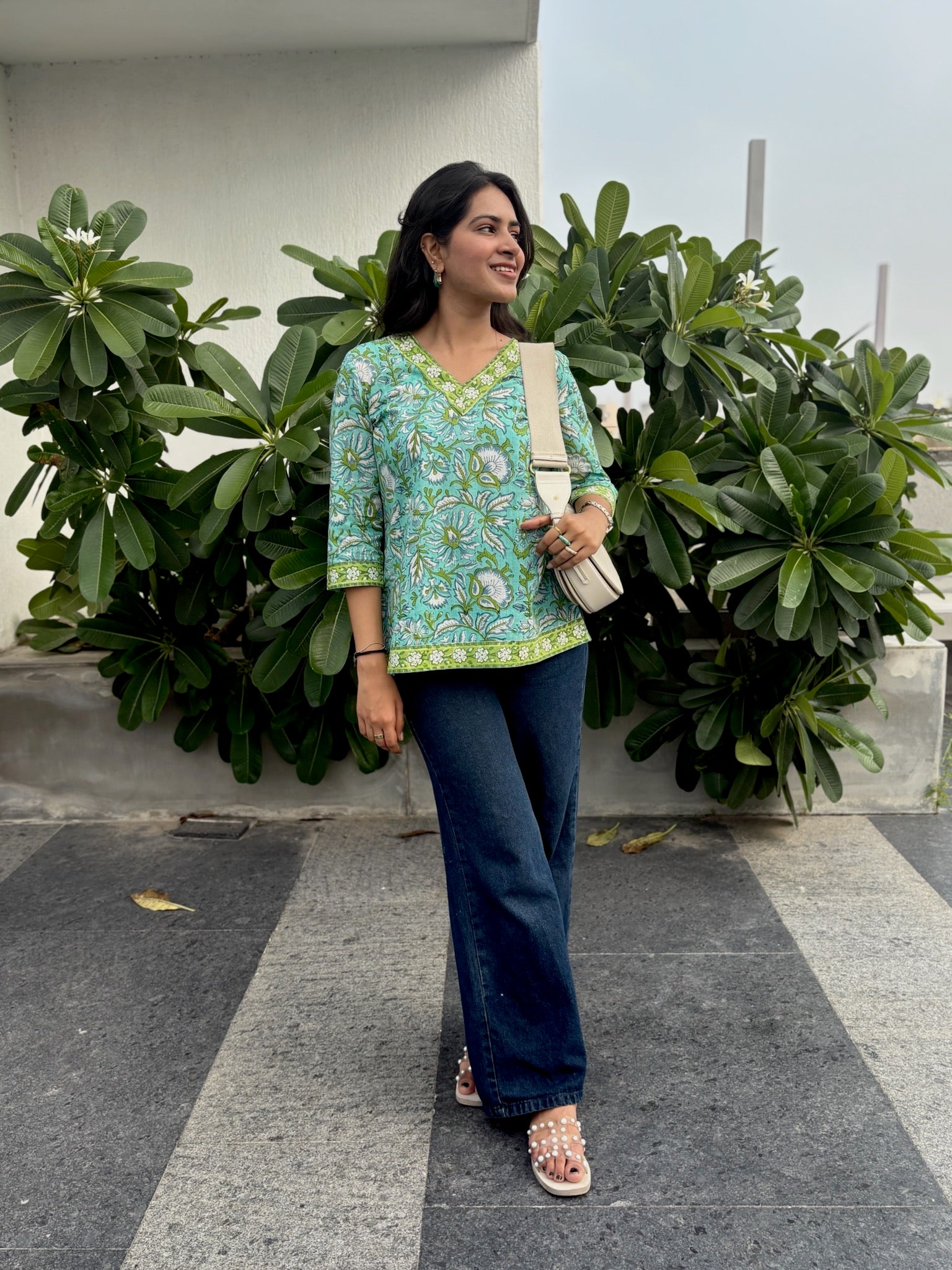Azure Green Short Kurti