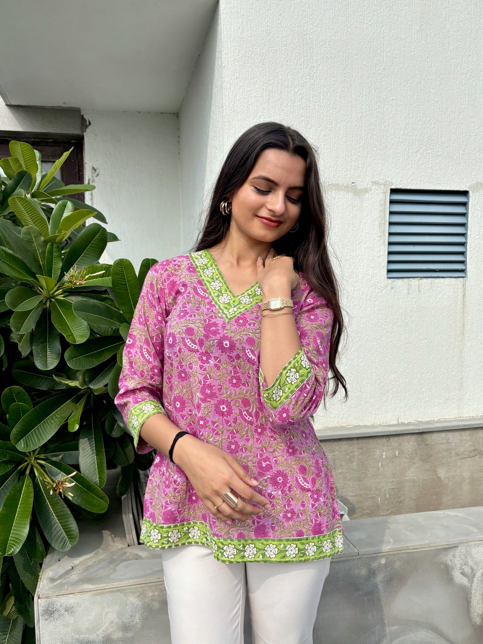 Sage Rose Short Kurti