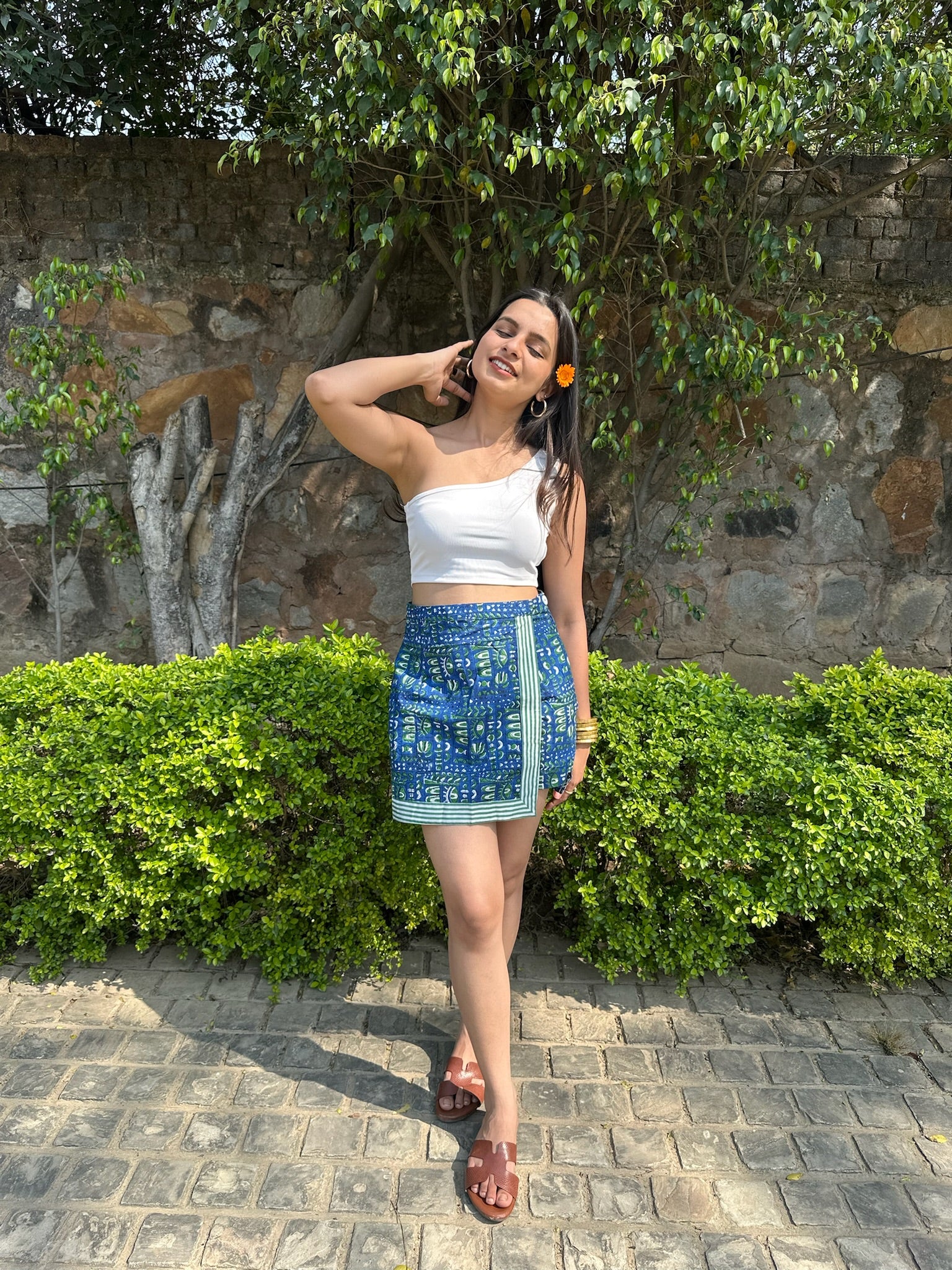 Sapphire Forest Print Skort