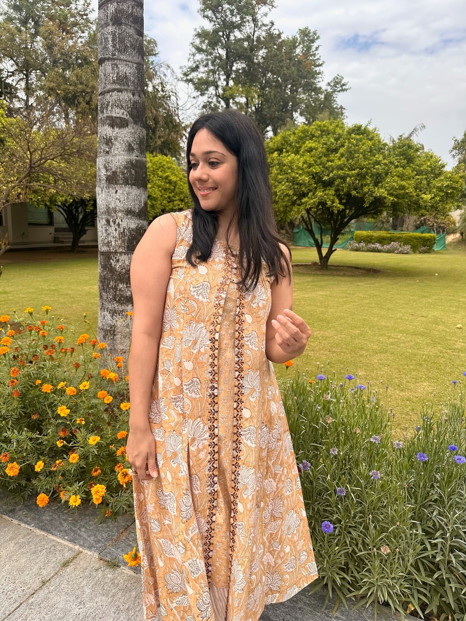 Warm Brown Jacket Kurta Set