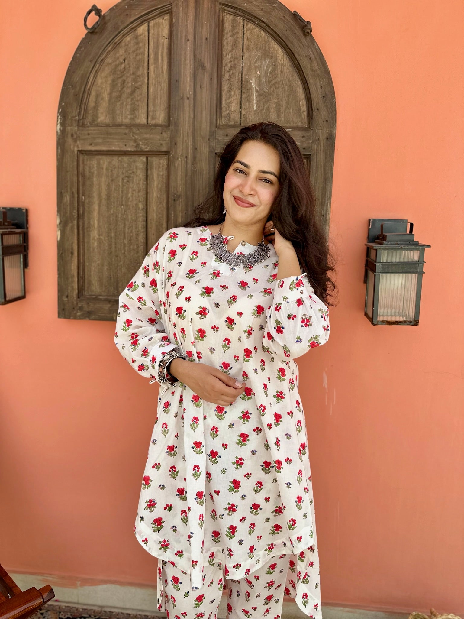 Boxy Rani Red Co-Ord Set