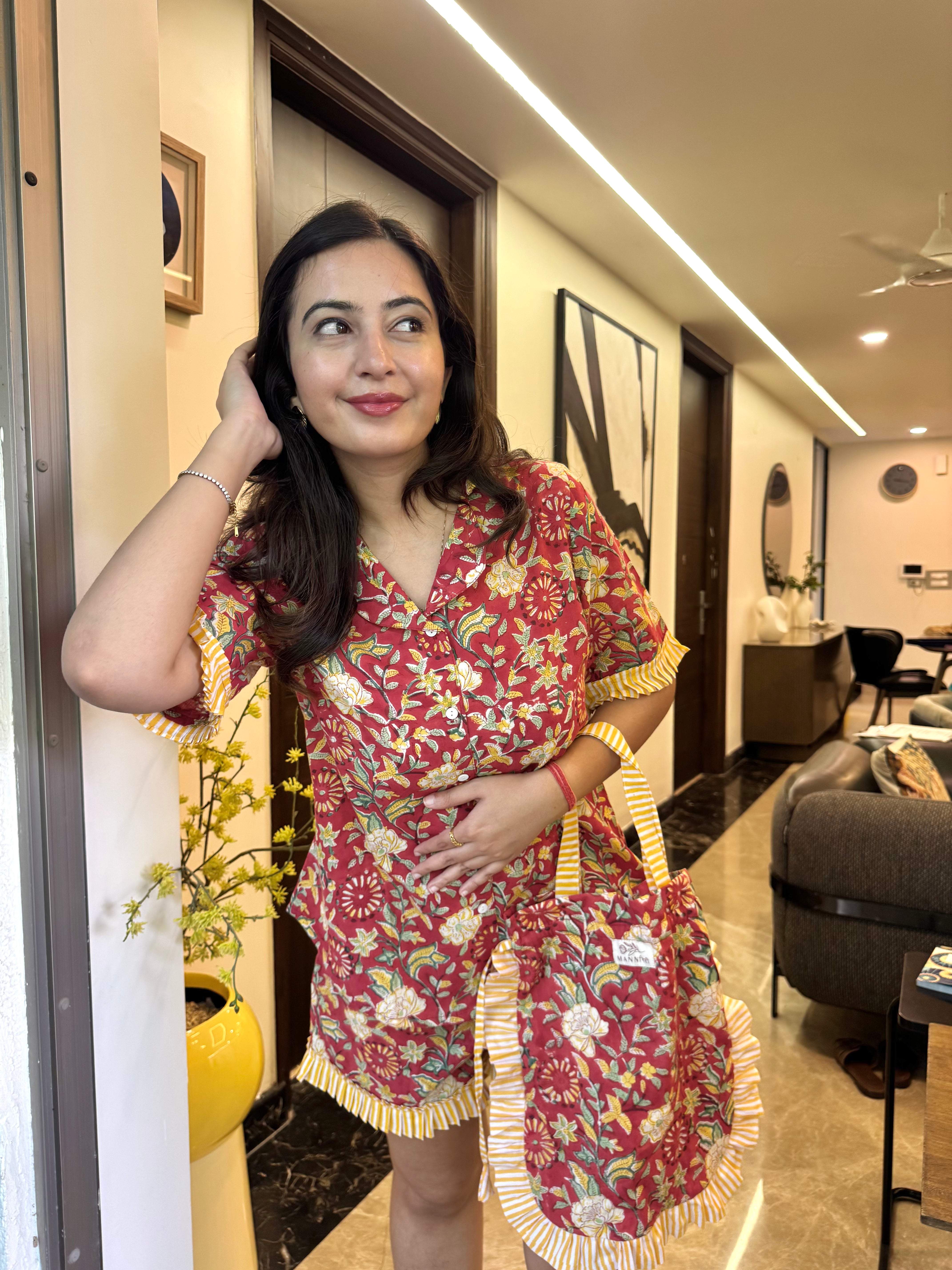 Gulnaar Resort Wear Shorts Set