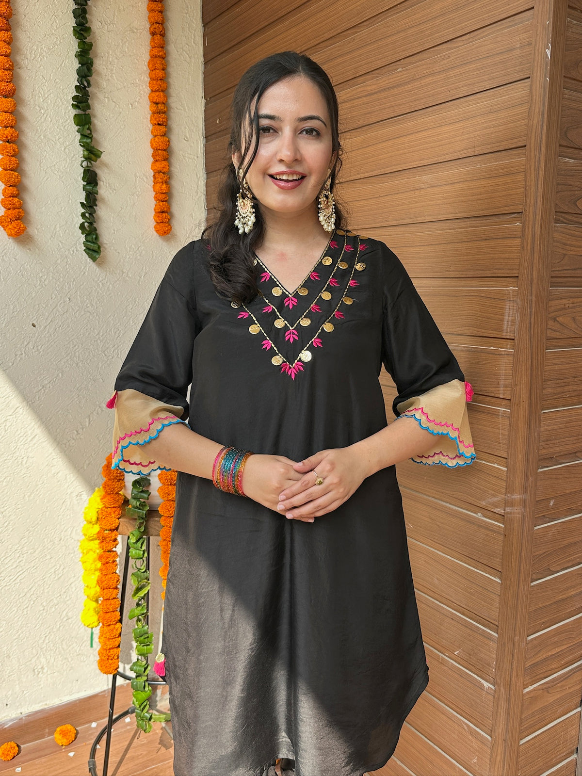 Kaala Teeka Solid Embroidery Set