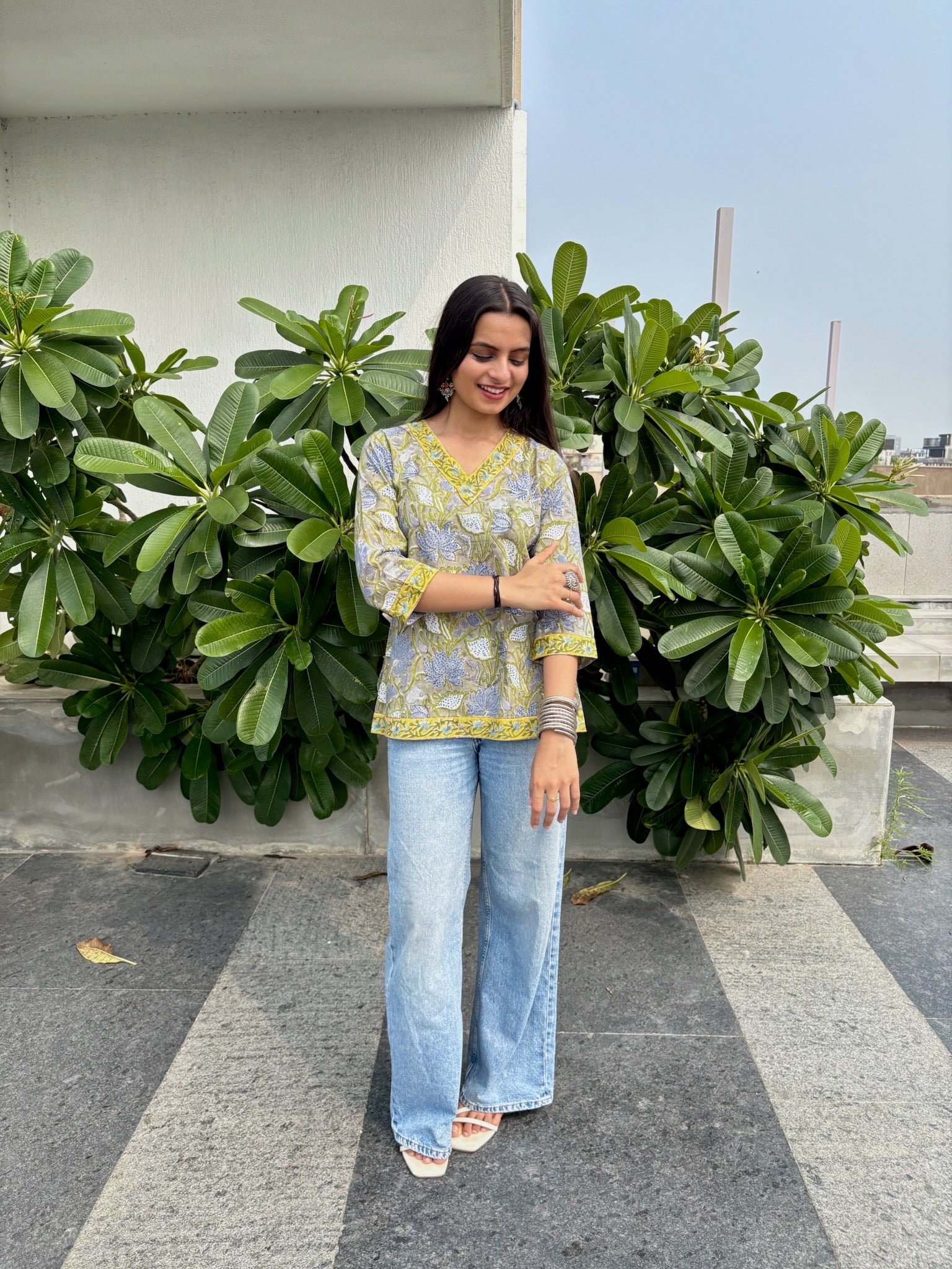 Dusty Garden Short Kurti