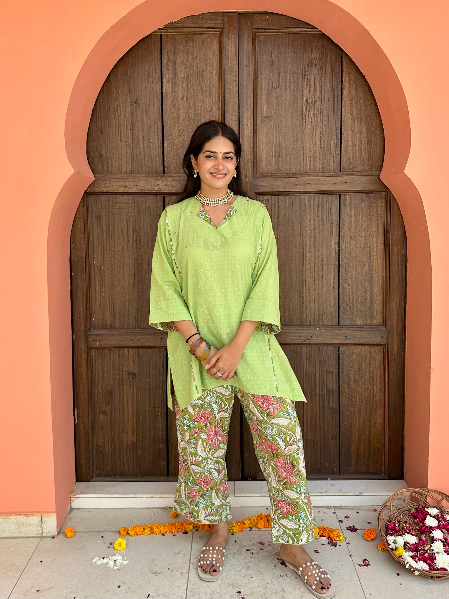 Aloe Green Dobby Co-ord Set