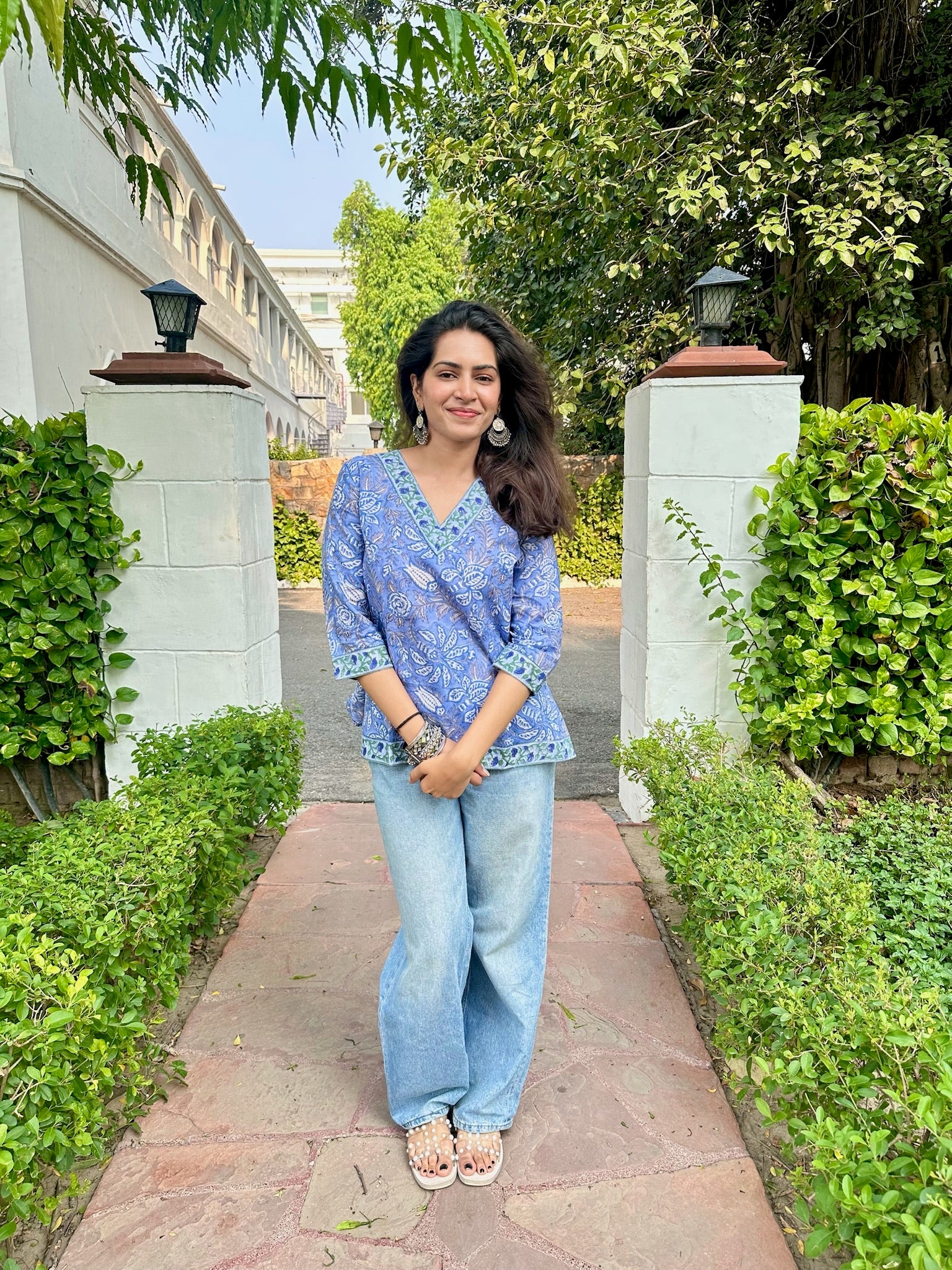 Horizon Blue Short Kurti