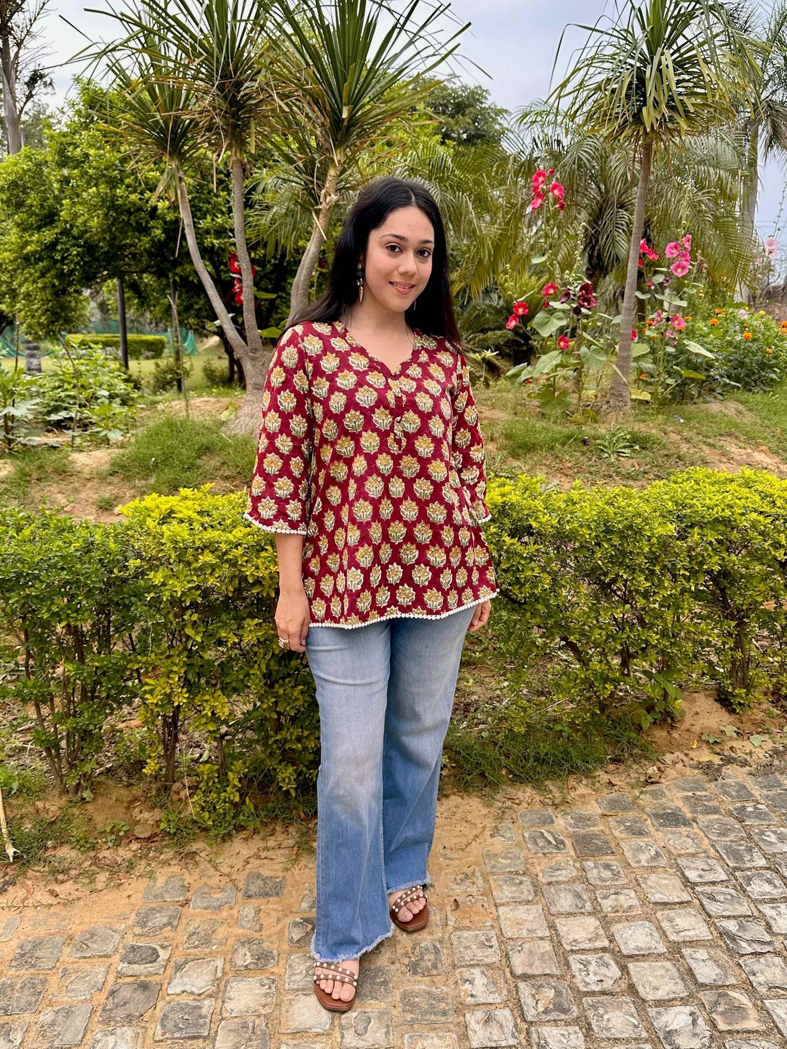 Bengal Lace Short Kurti