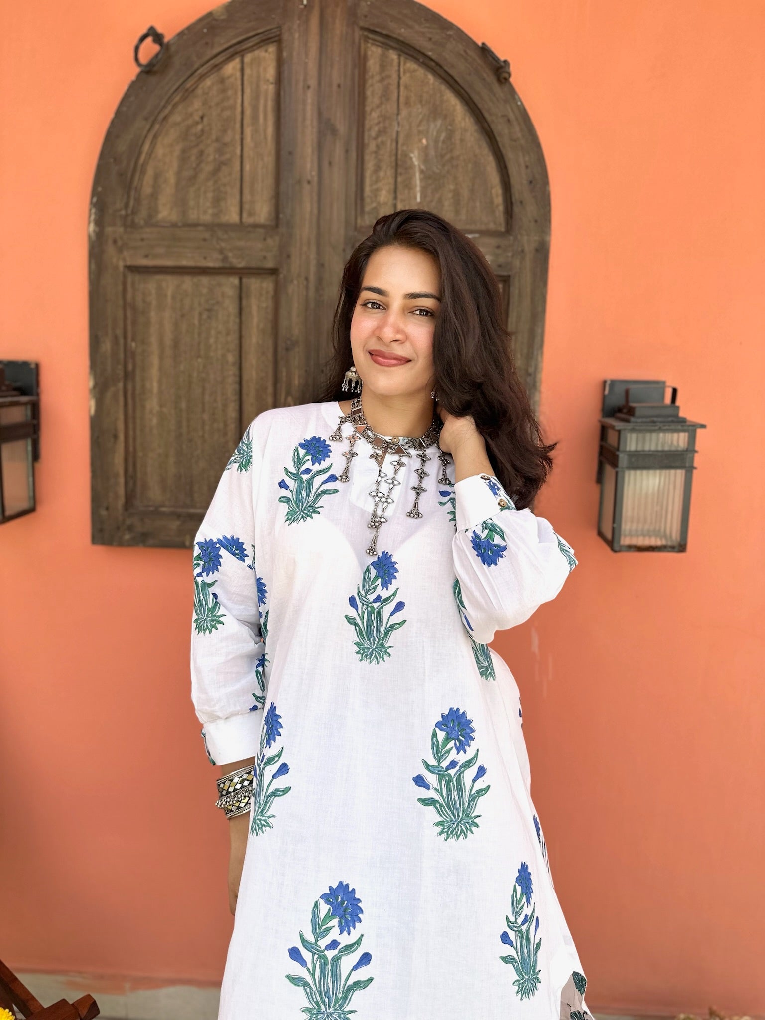 Boxy Tile Blue Co-Ord Set