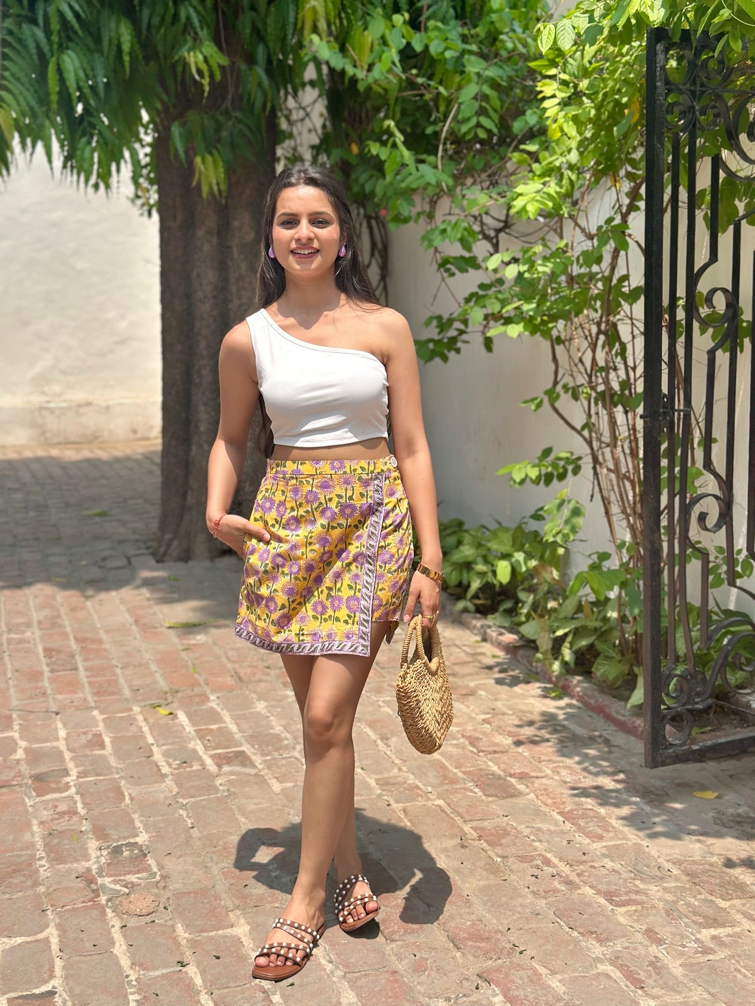 Sunglow Orchid Skort
