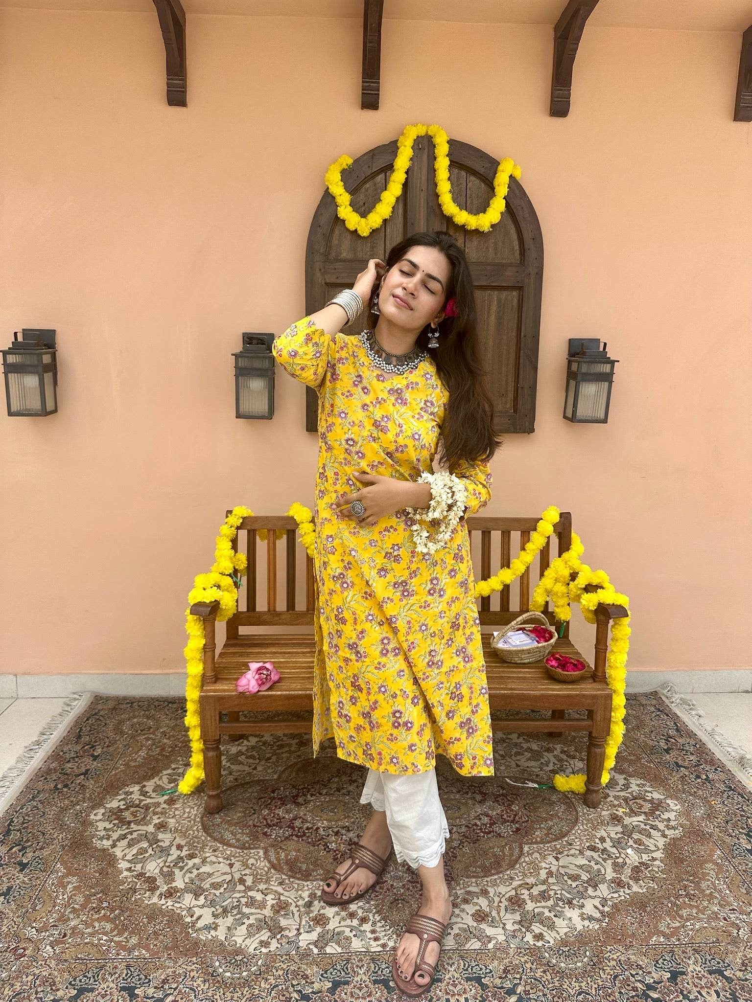 Amber Yellow Long Kurta