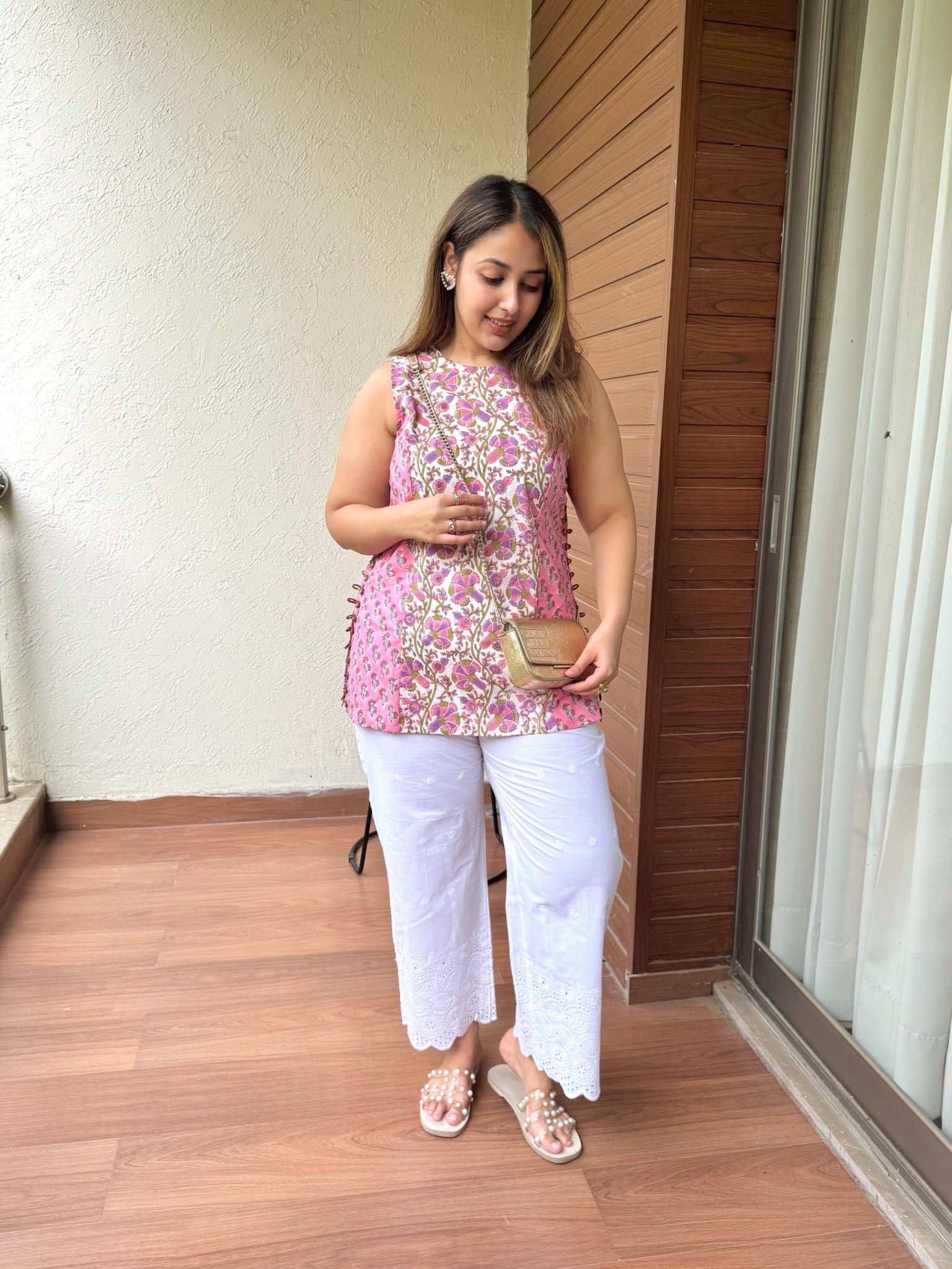 Pint Mist Halter Short Kurti