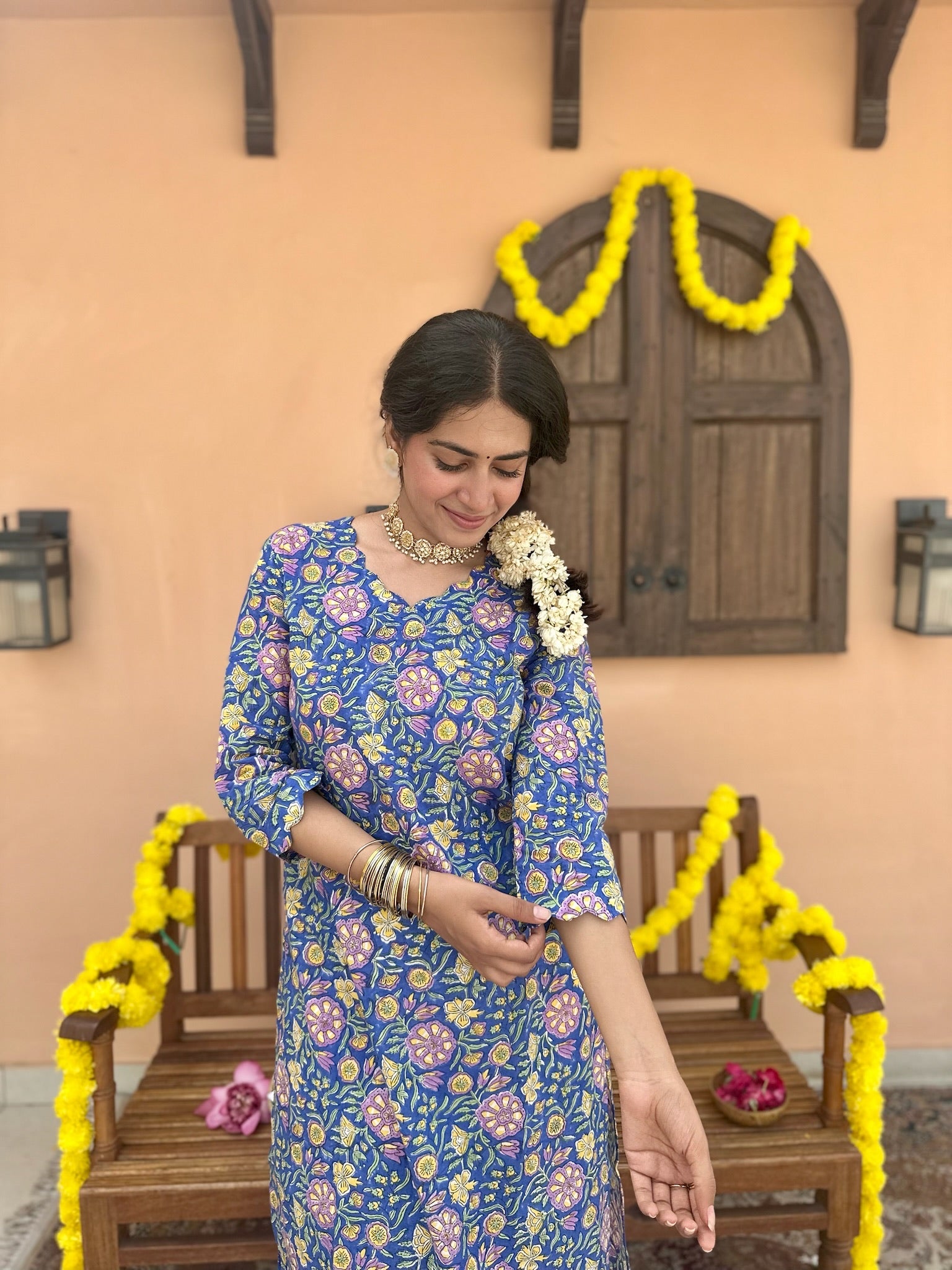 Ultramarine Blue Long Kurta