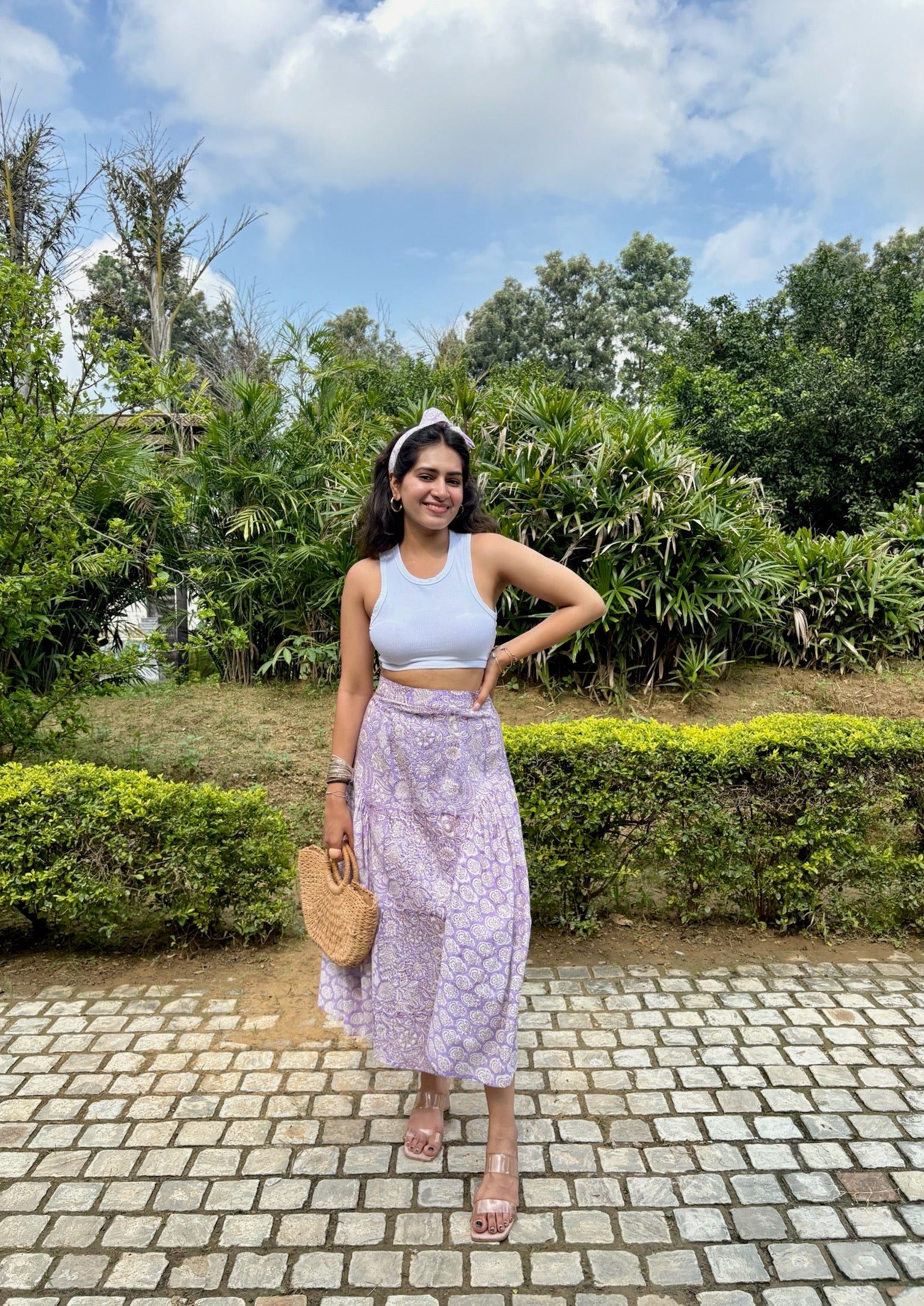 French Lilac Hourglass Skirt
