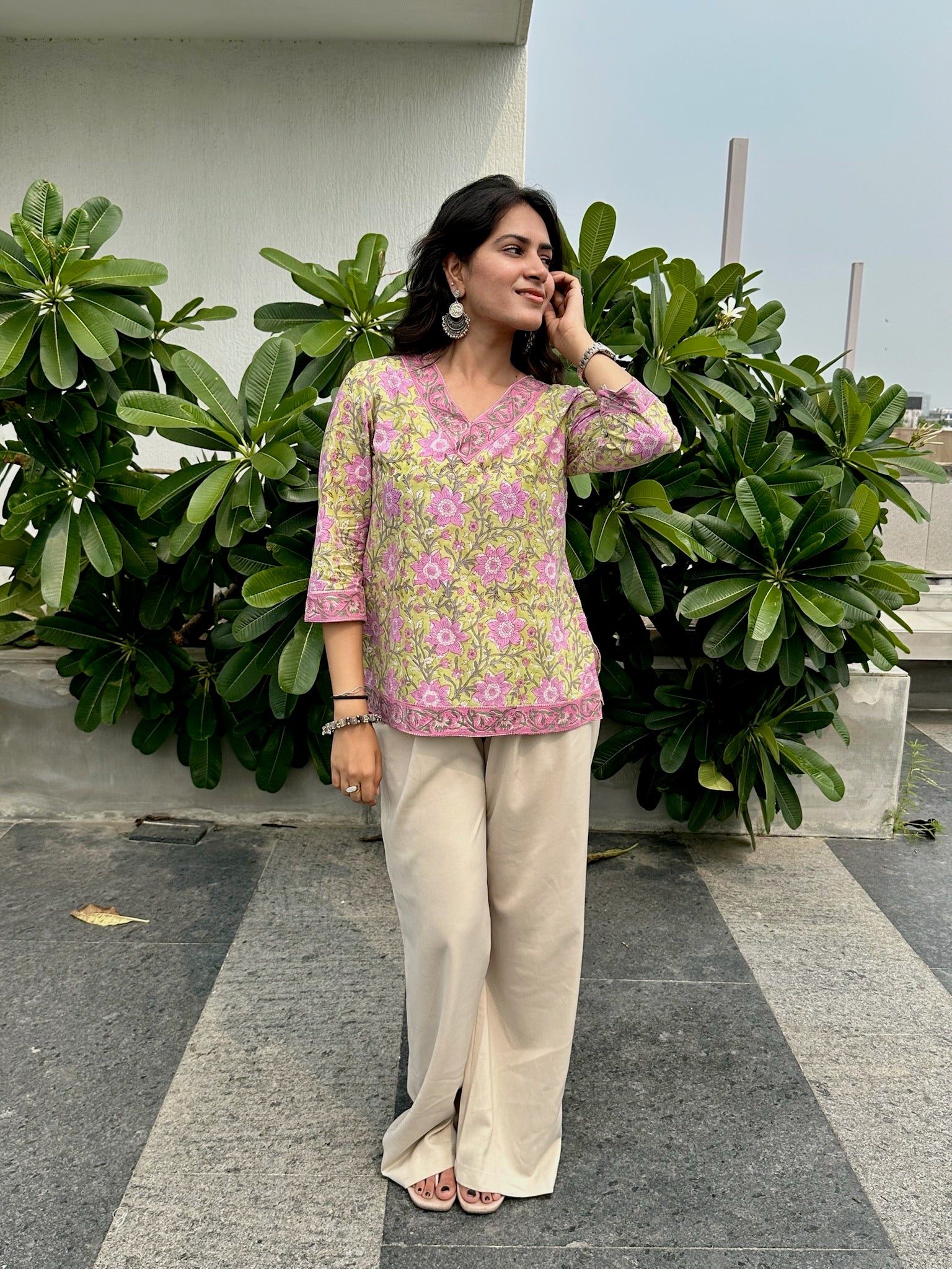 Phoolbagh Short Kurti