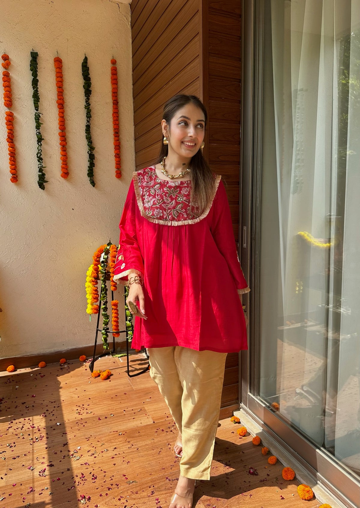 Rakta Yoke Short Kurta Set