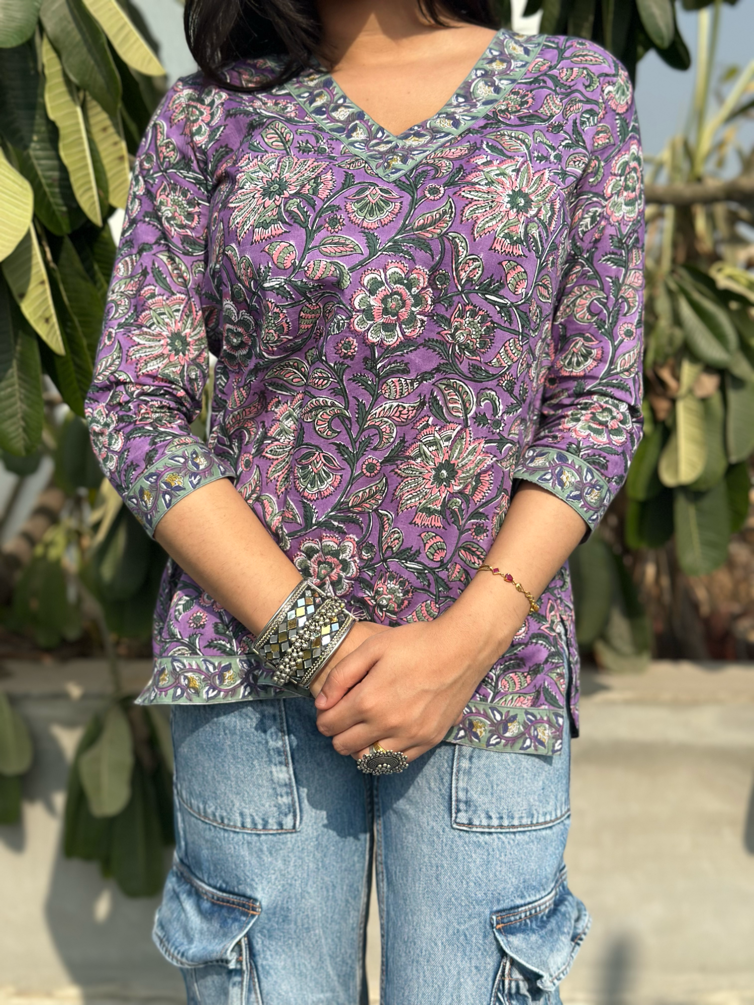 Plum Purple Short Kurti