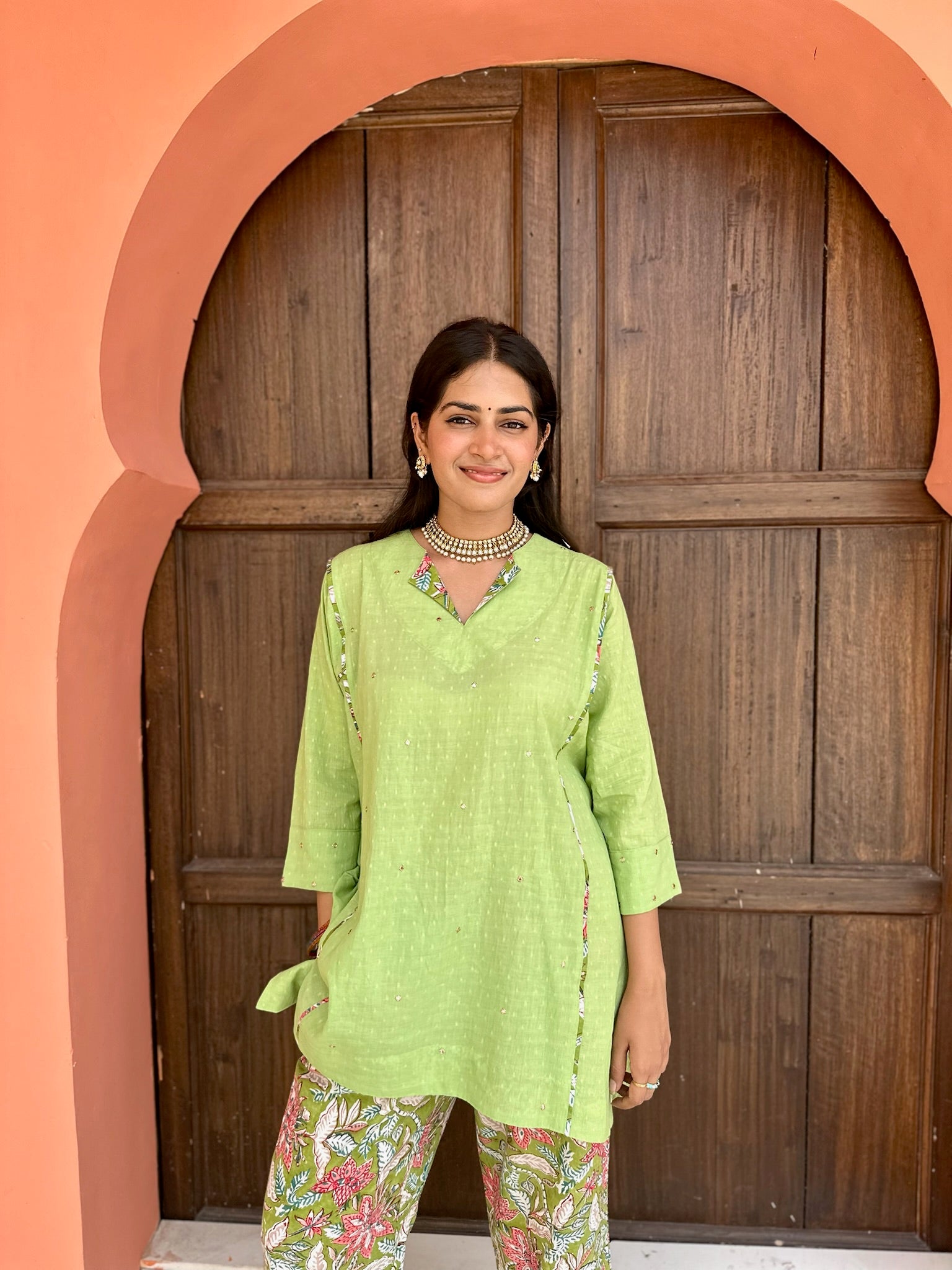 Aloe Green Dobby Co-ord Set