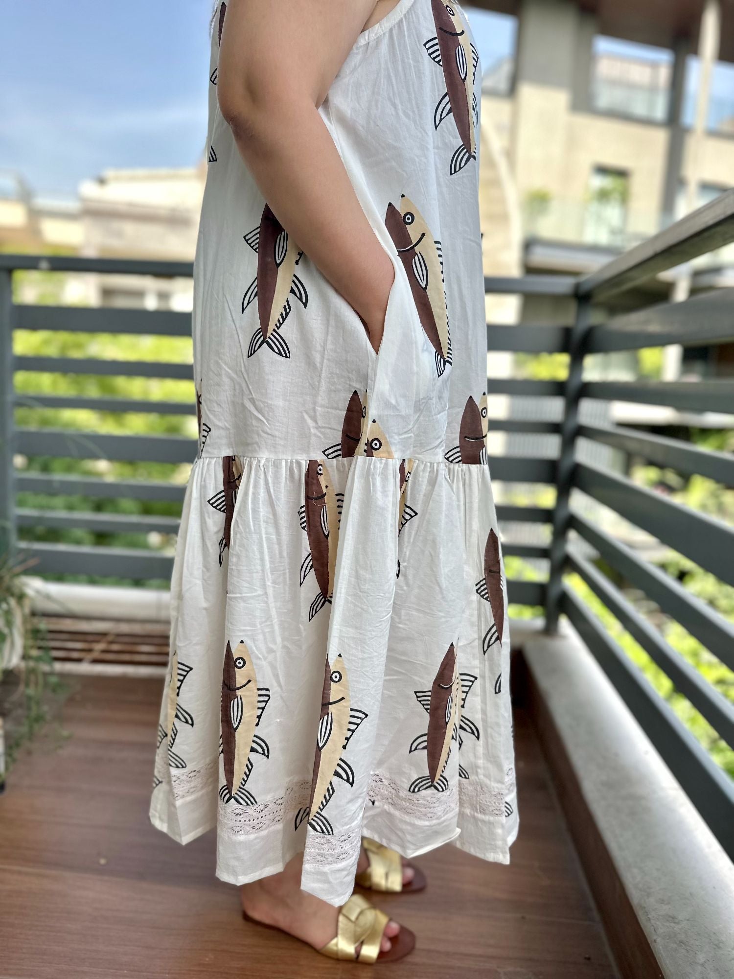 Jal Ki Rani Halter Maxi Dress