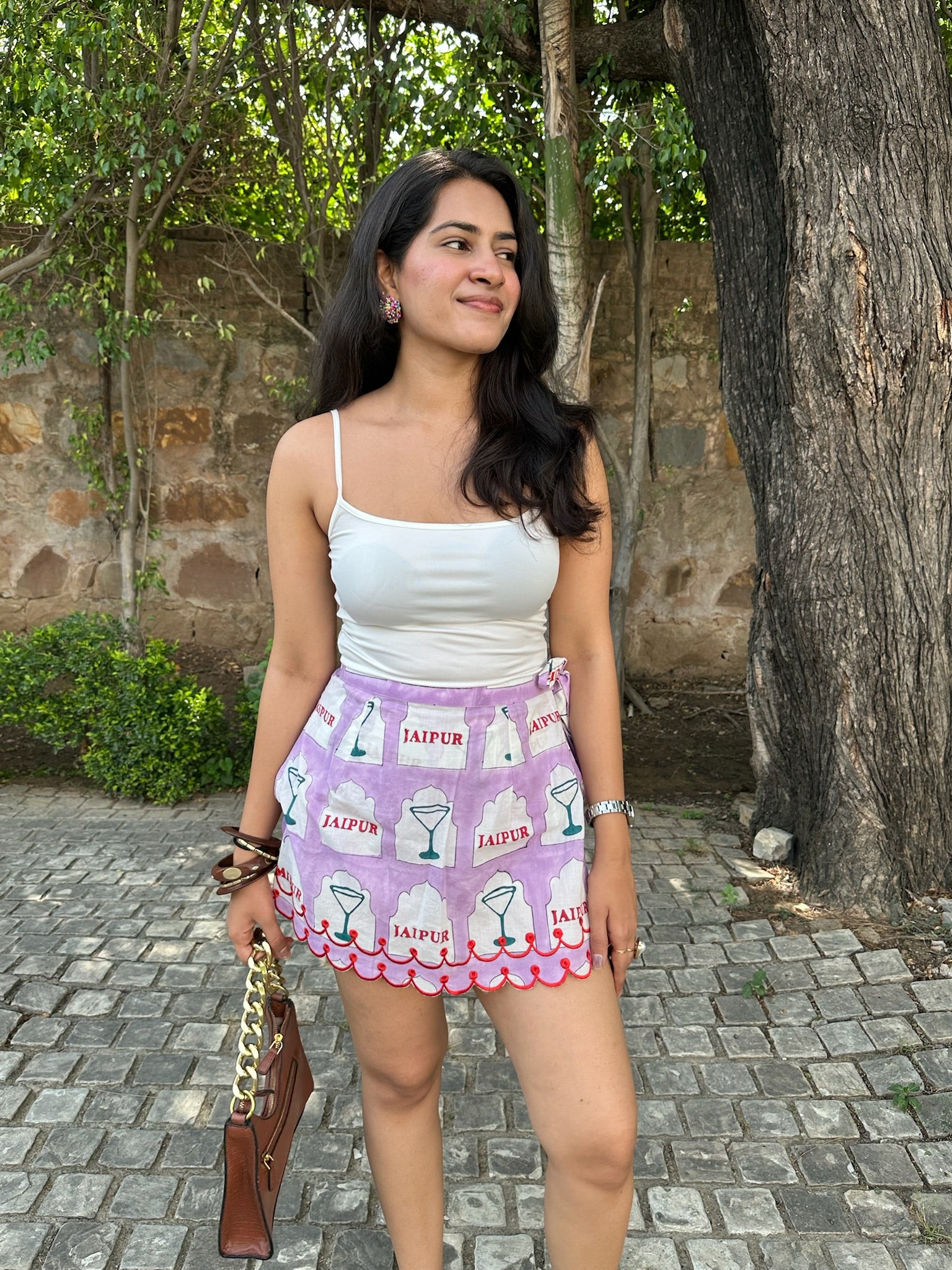 exclusive martini pink skort