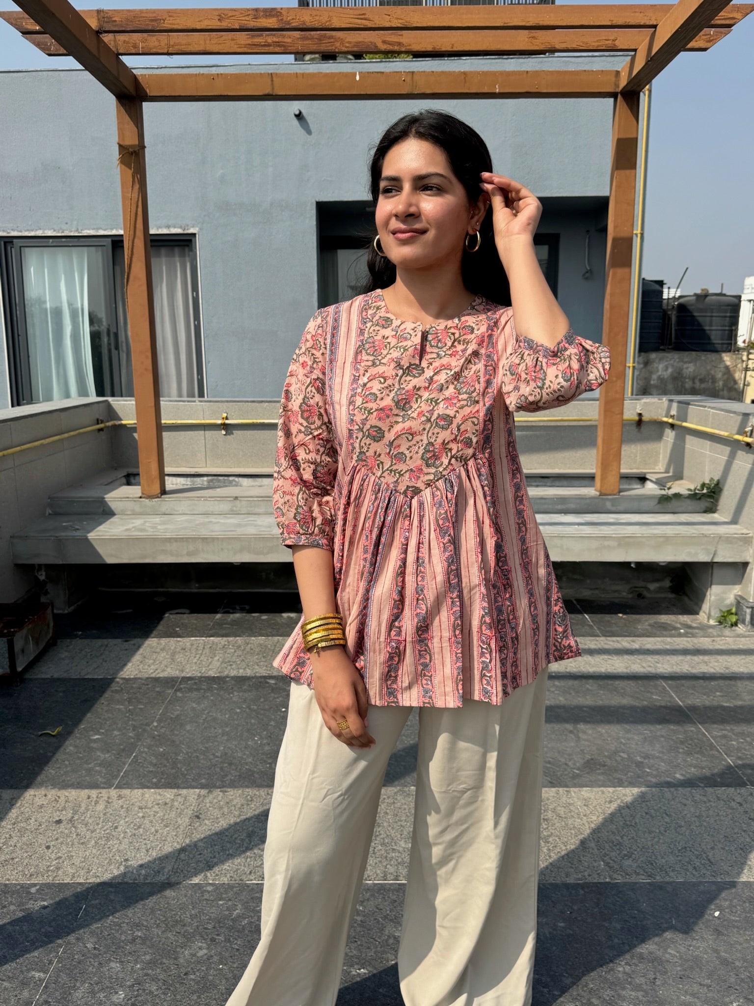 Rosemary Gather Short Kurti