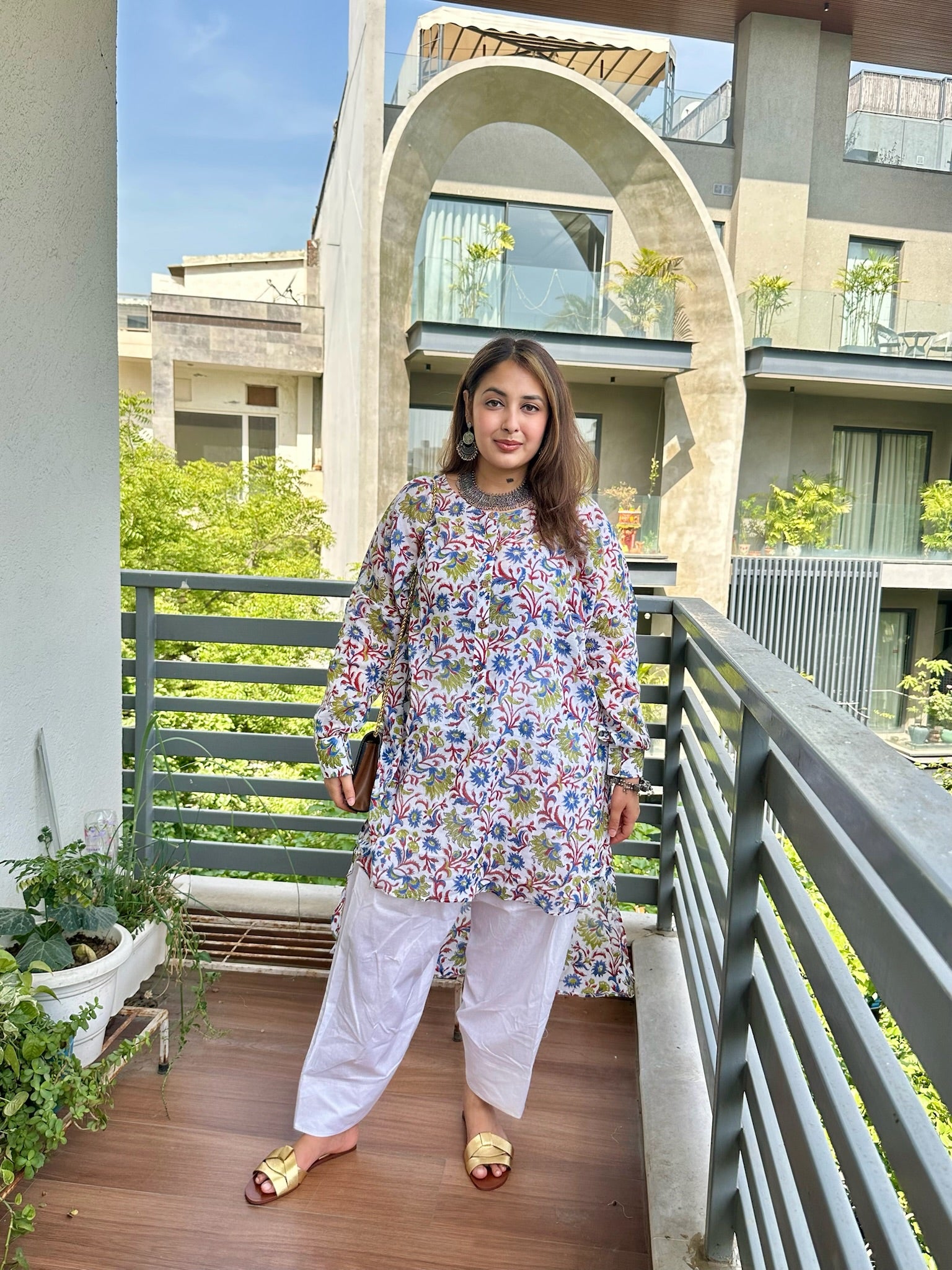 Neel Gulzar Mulmul Co-ord Set