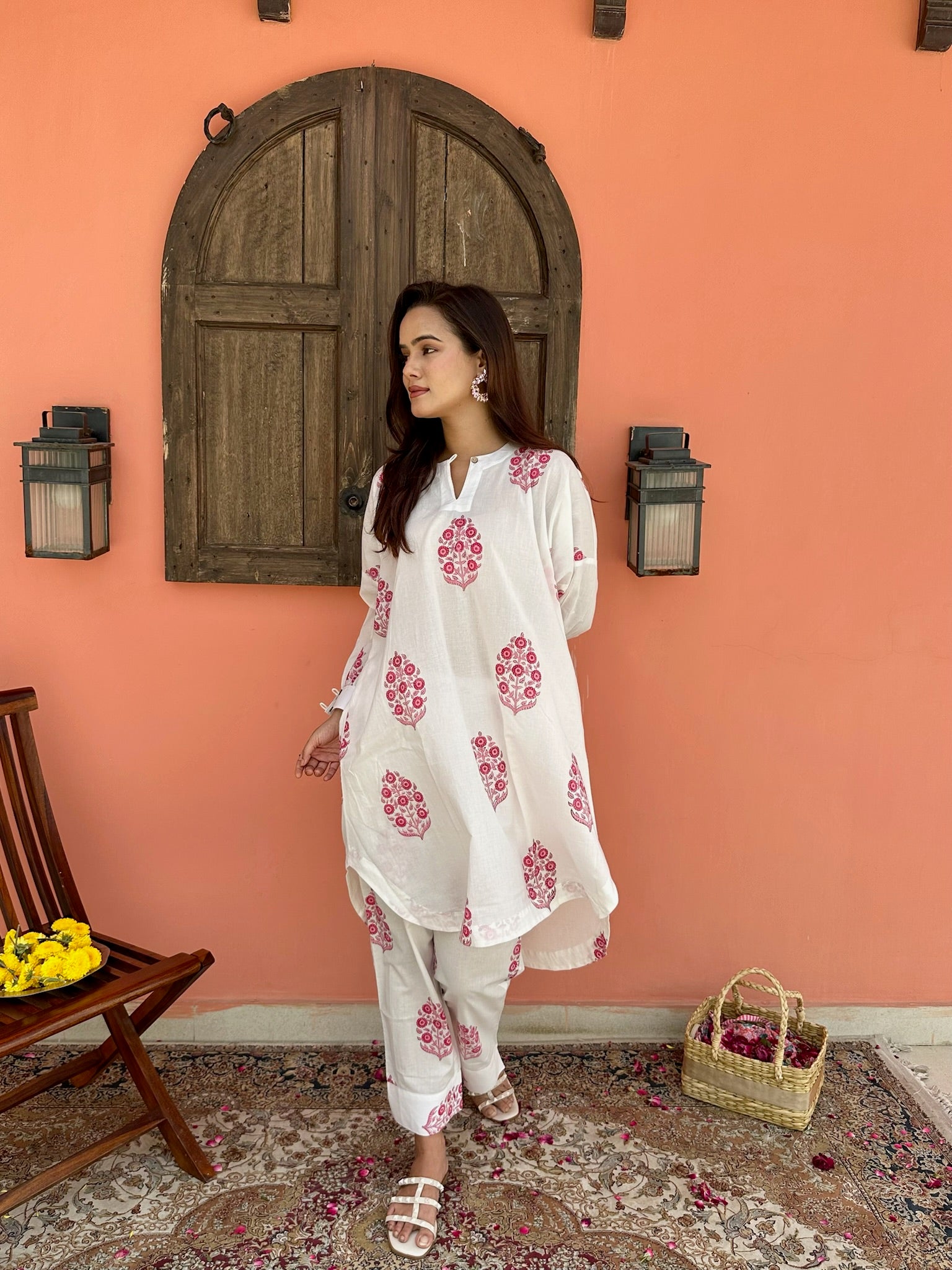 Boxy Kumudini Pink Co-Ord Set