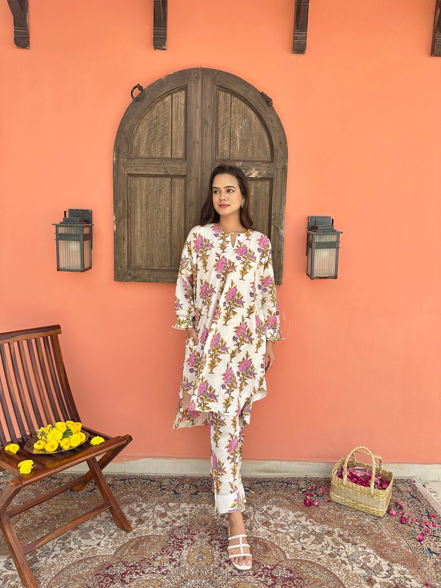 Boxy Mandevilla Pink Co-Ord Set
