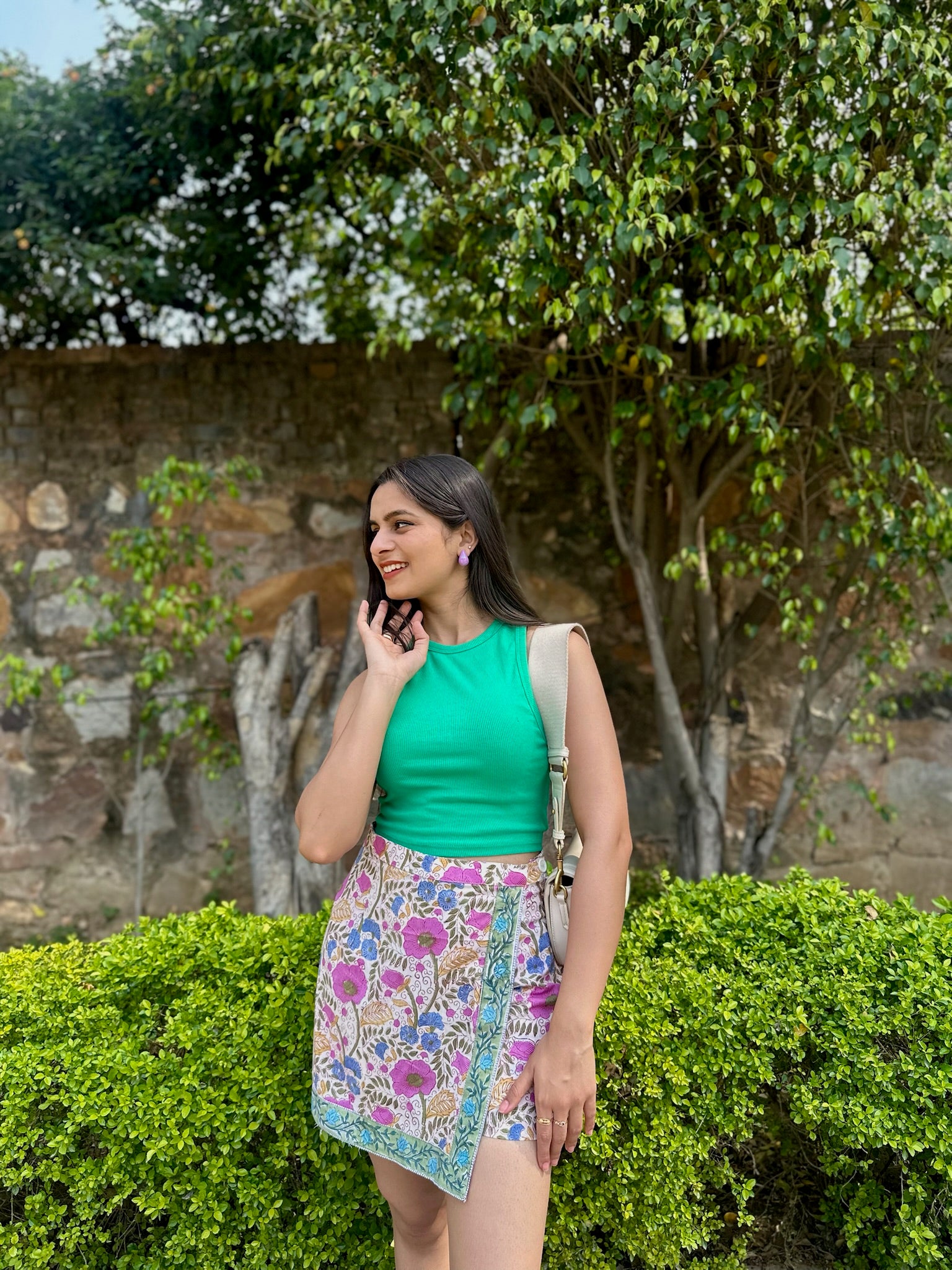 Pink Cocktail Floral Skort