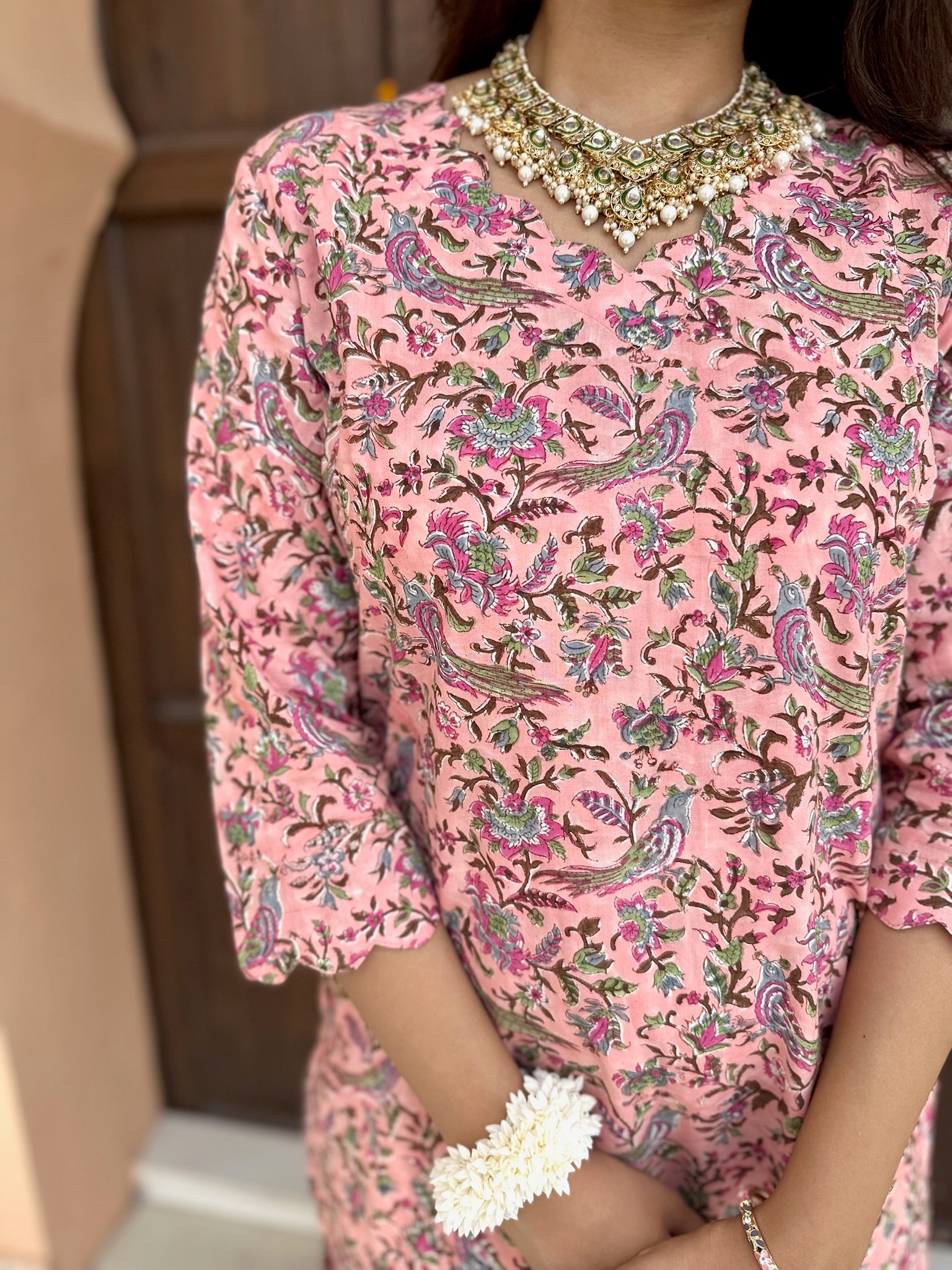 Pastel Pink Long Kurta