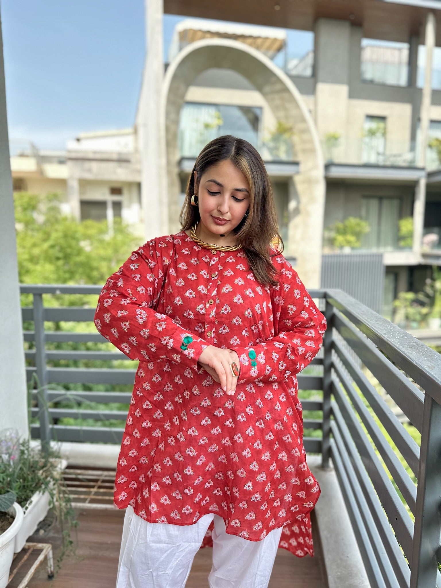 Shafaq Noor Mulmul Coord Set